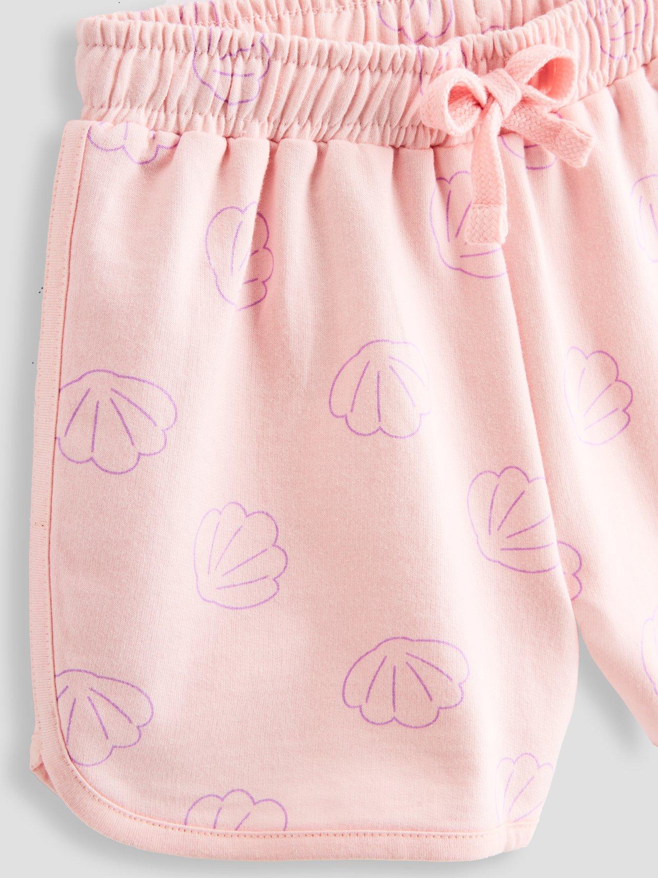 Image 5 of 5 of The Very Collection Little Mermaid Ariel Stripe Tee And Running Short Set