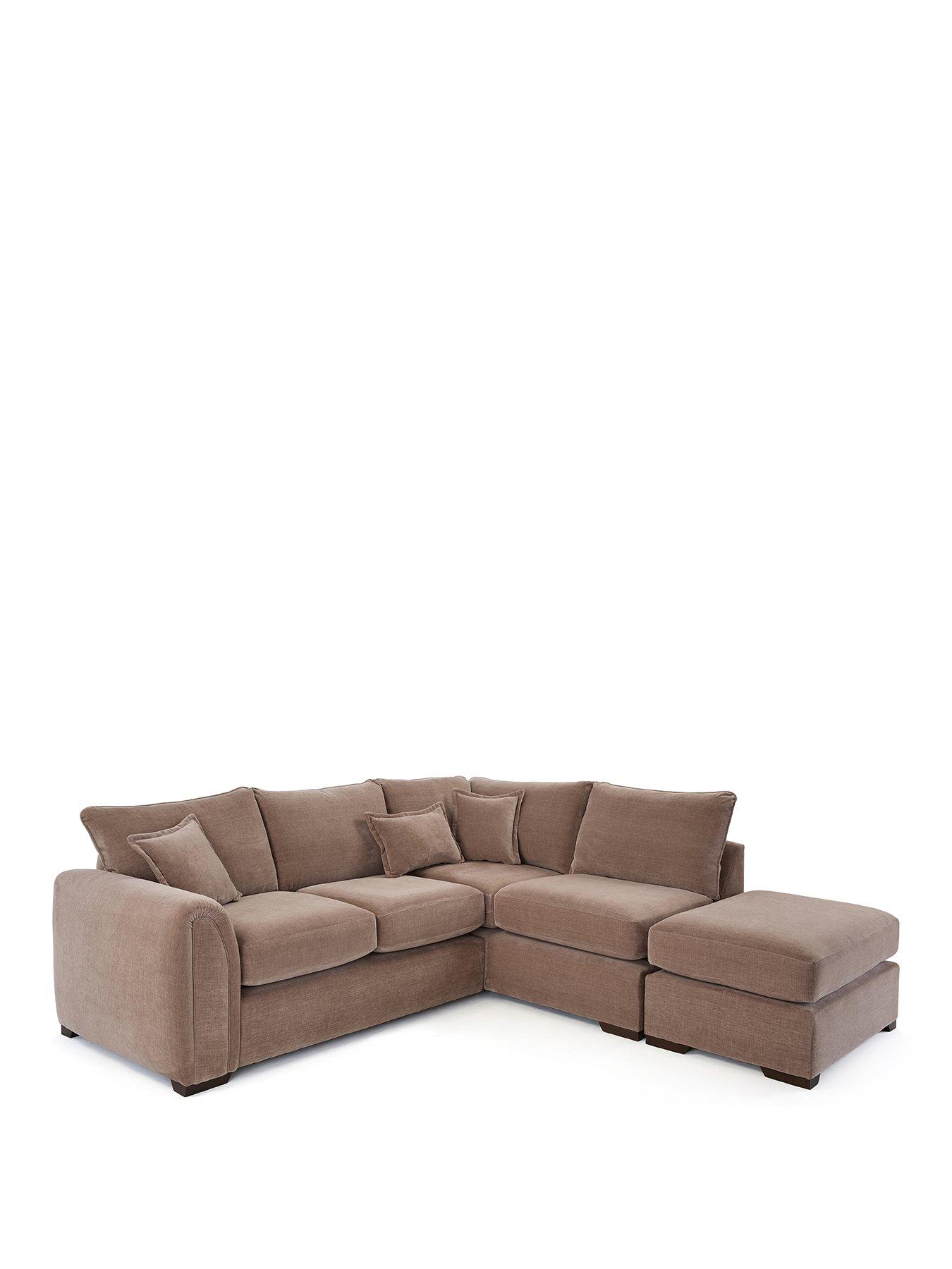 Image 2 of 7 of Very Home Carmen Right Hand Chaise With Footstool