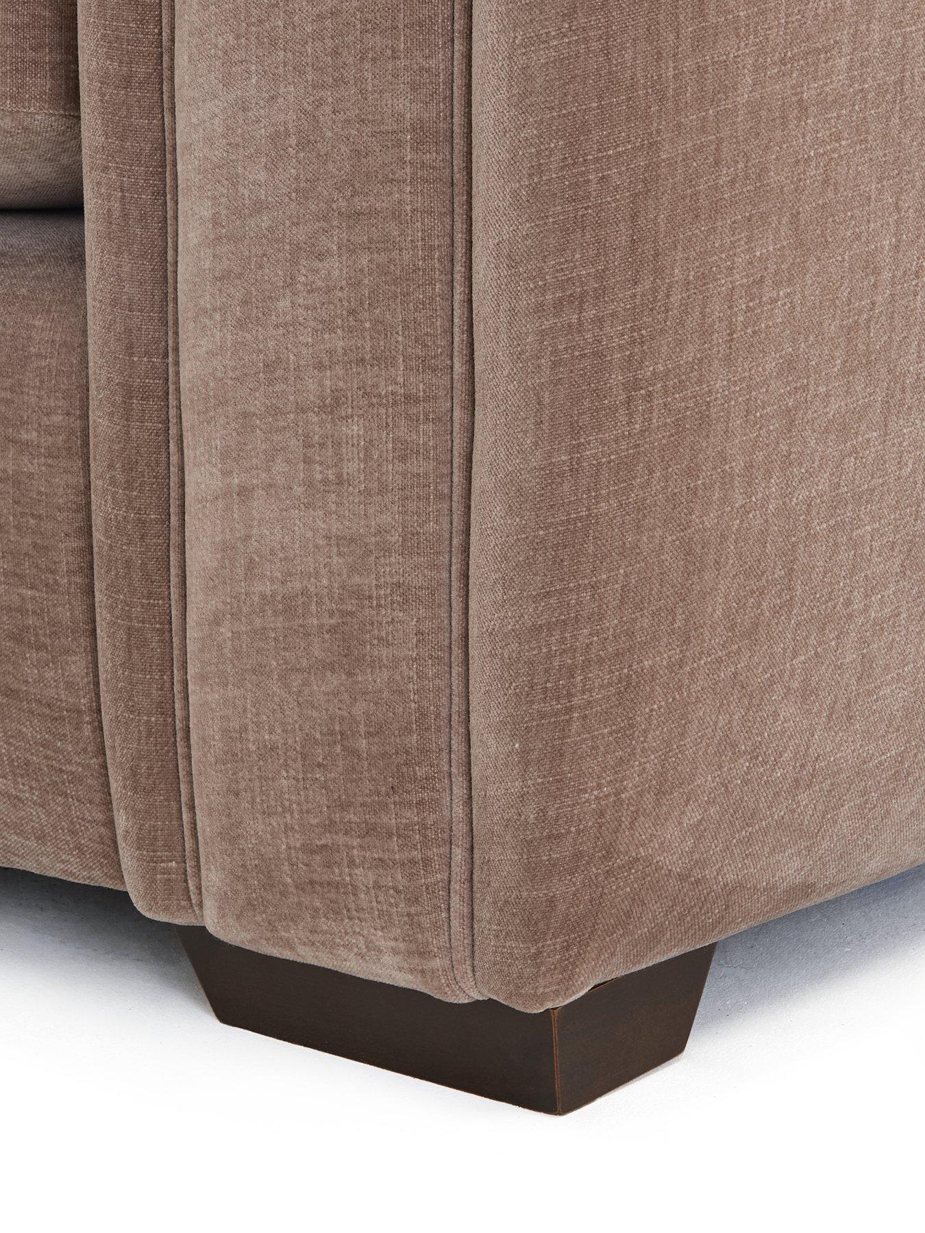 Image 4 of 7 of Very Home Carmen Right Hand Chaise With Footstool