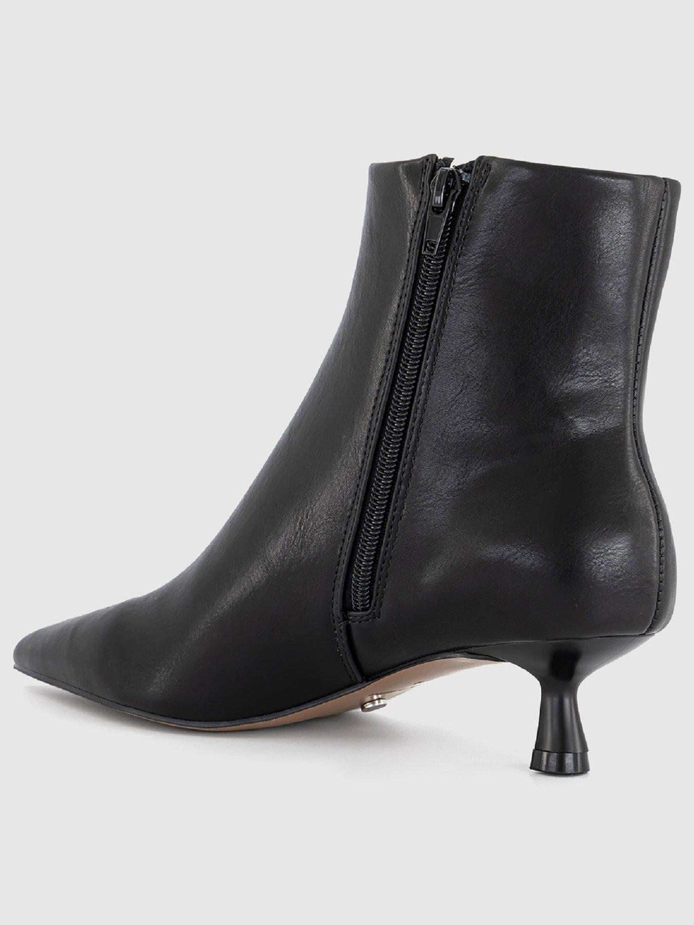 Image 2 of 4 of OFFICE Alessia Kitten Heel Boots - Black