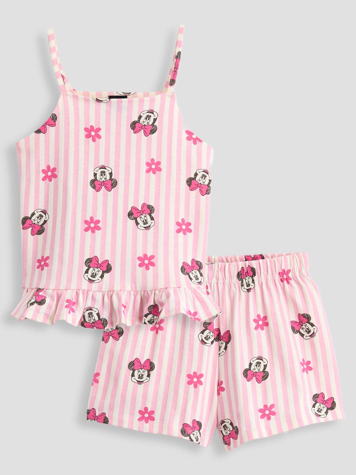 The Very Collection Minnie Mouse Flower Frill Hem Pyjama