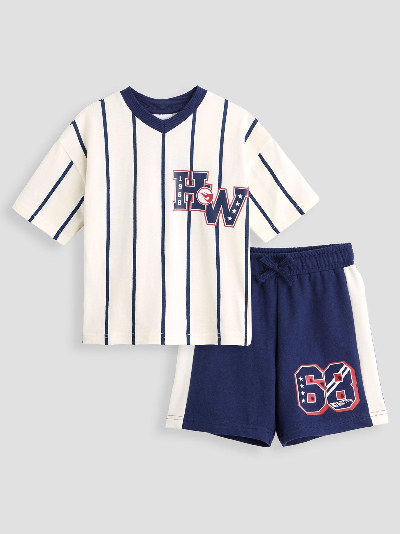 The Very Collection Hot Wheels T-Shirt  &  Shorts Set - Blue