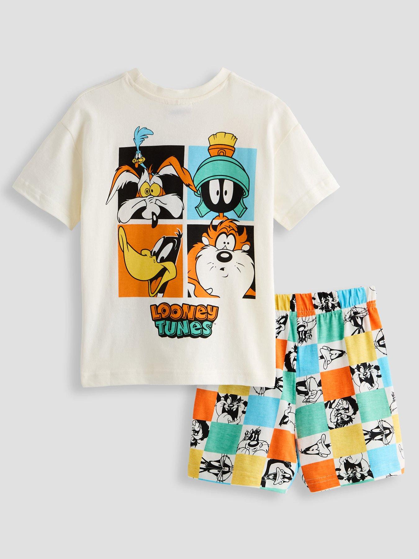 The Very Collection Looney Tunes Back Print Shortie Pyjama Set - Multi