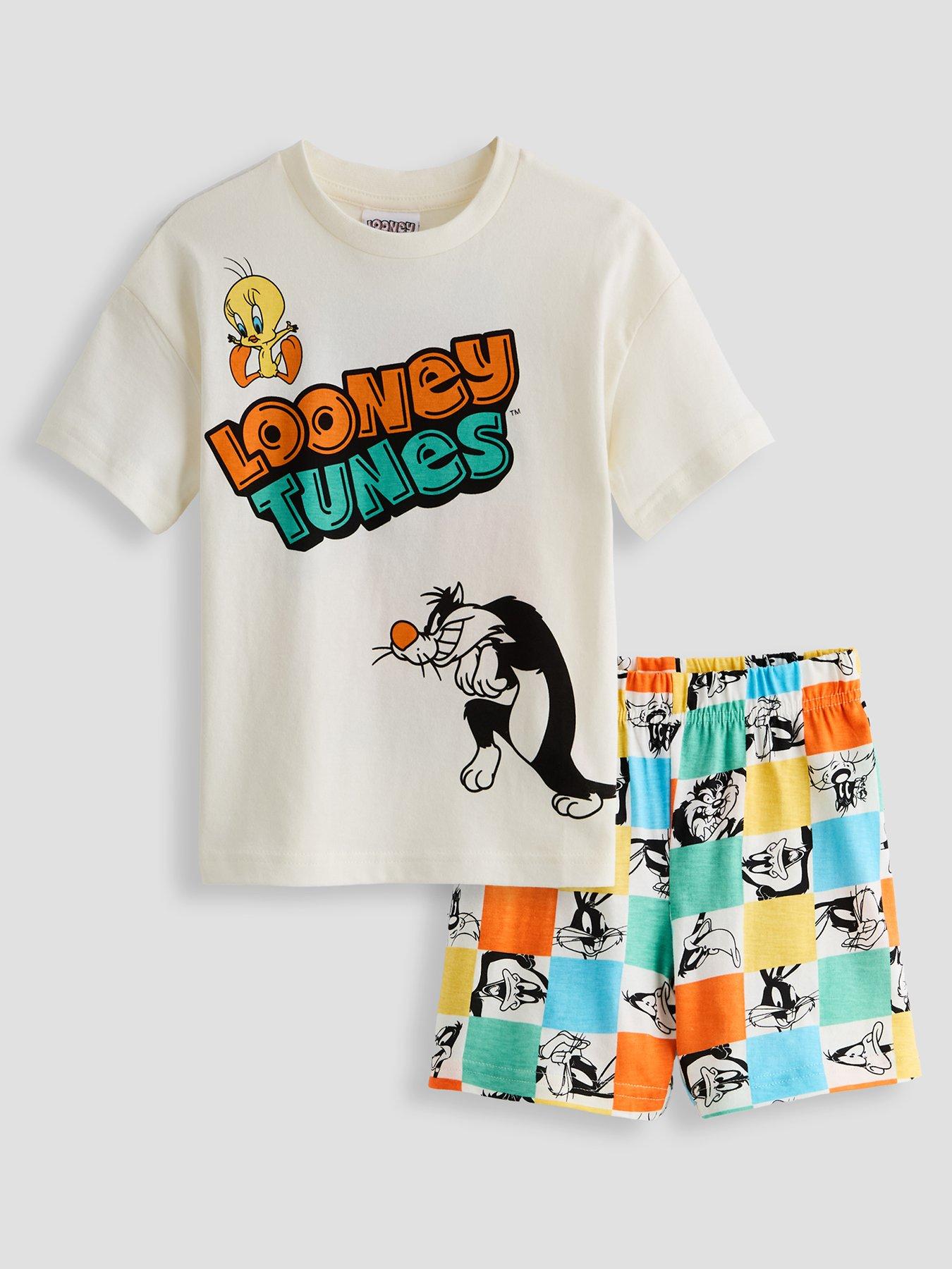 The Very Collection Looney Tunes Back Print Shortie Pyjama Set - Multi