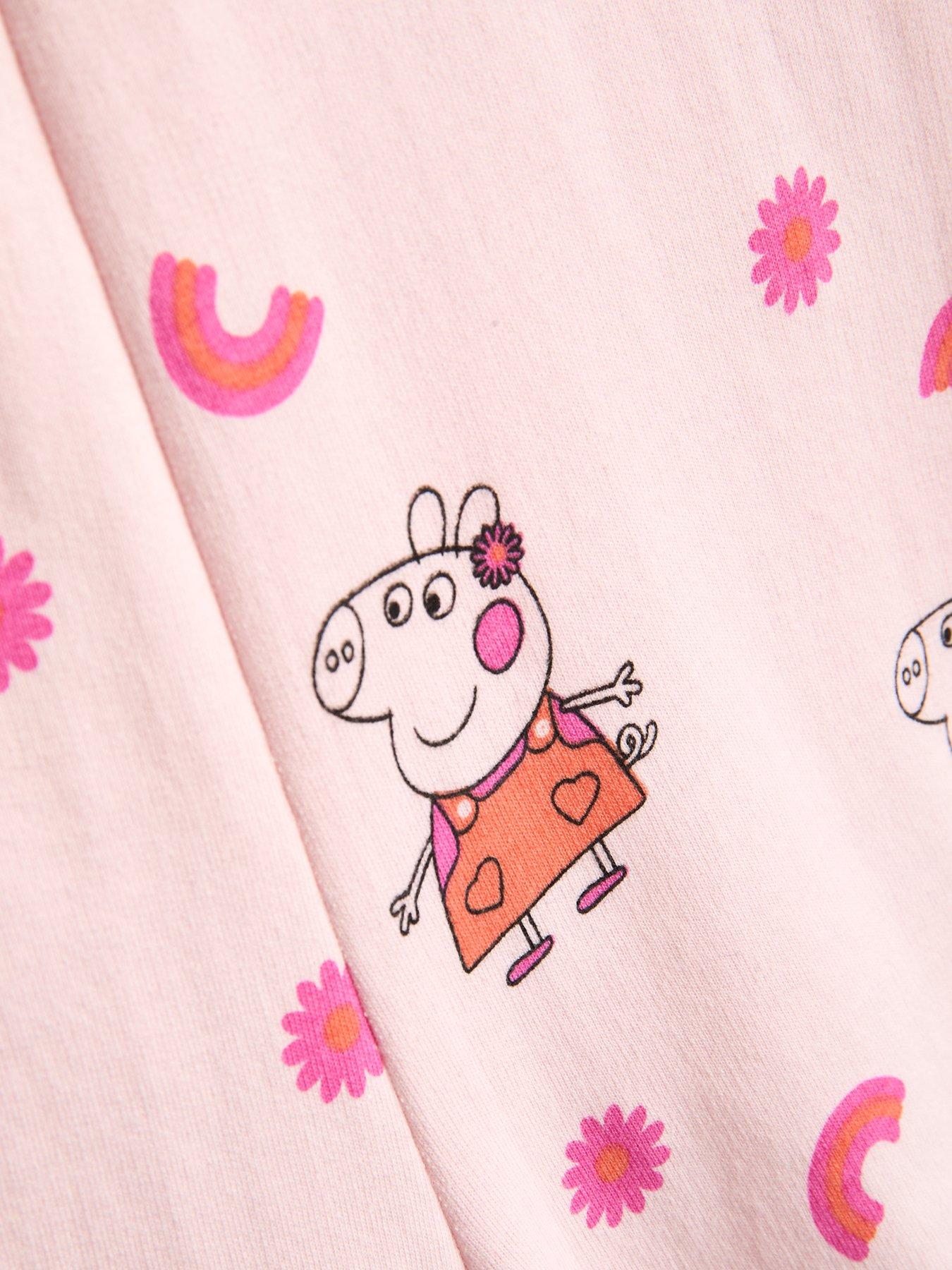 Image 5 of 5 of The Very Collection Peppa Pig Loopback Sweat Playsuit - Pink