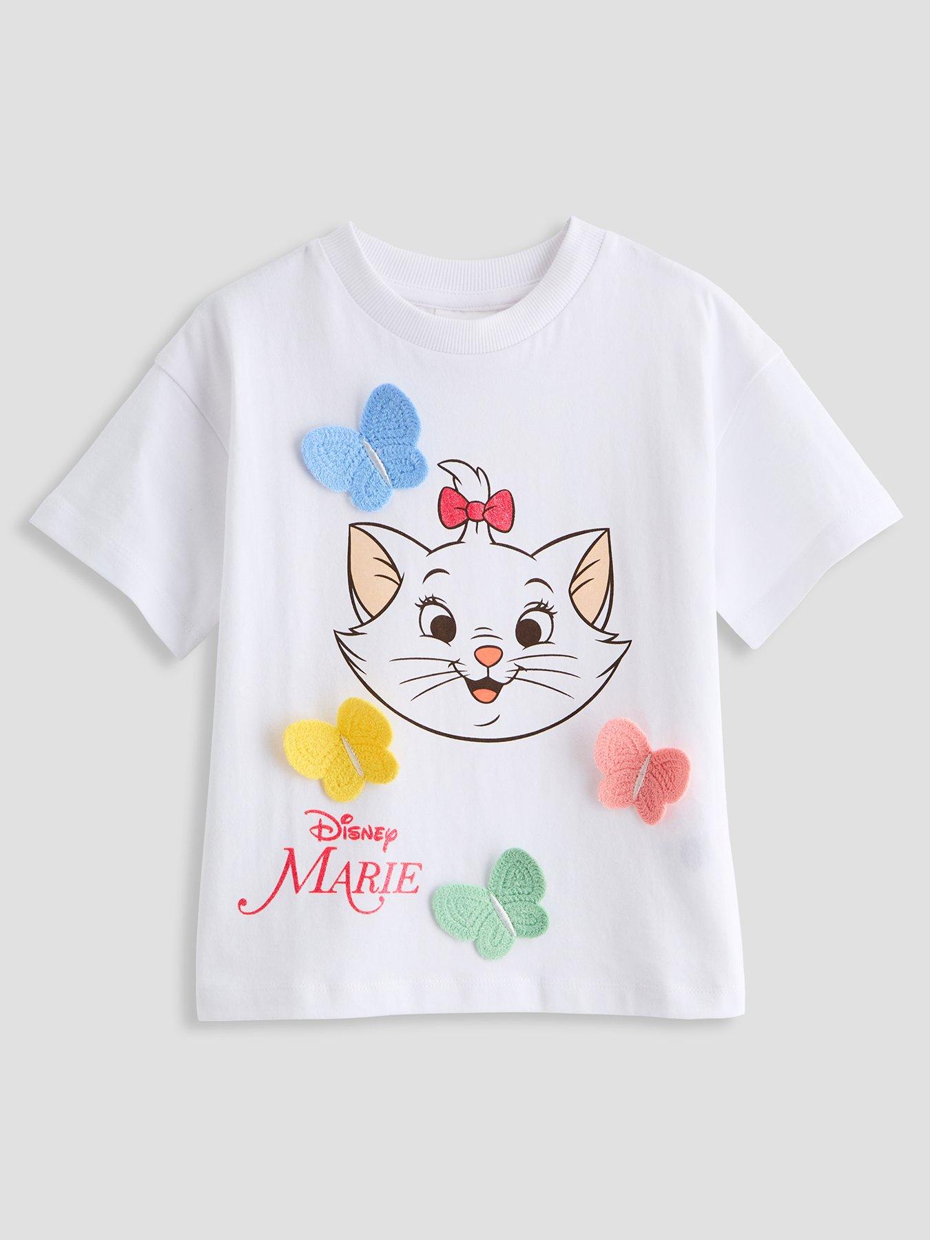 The Very Collection Aristocats Marie 3D Crochet Butterfly Tee - White