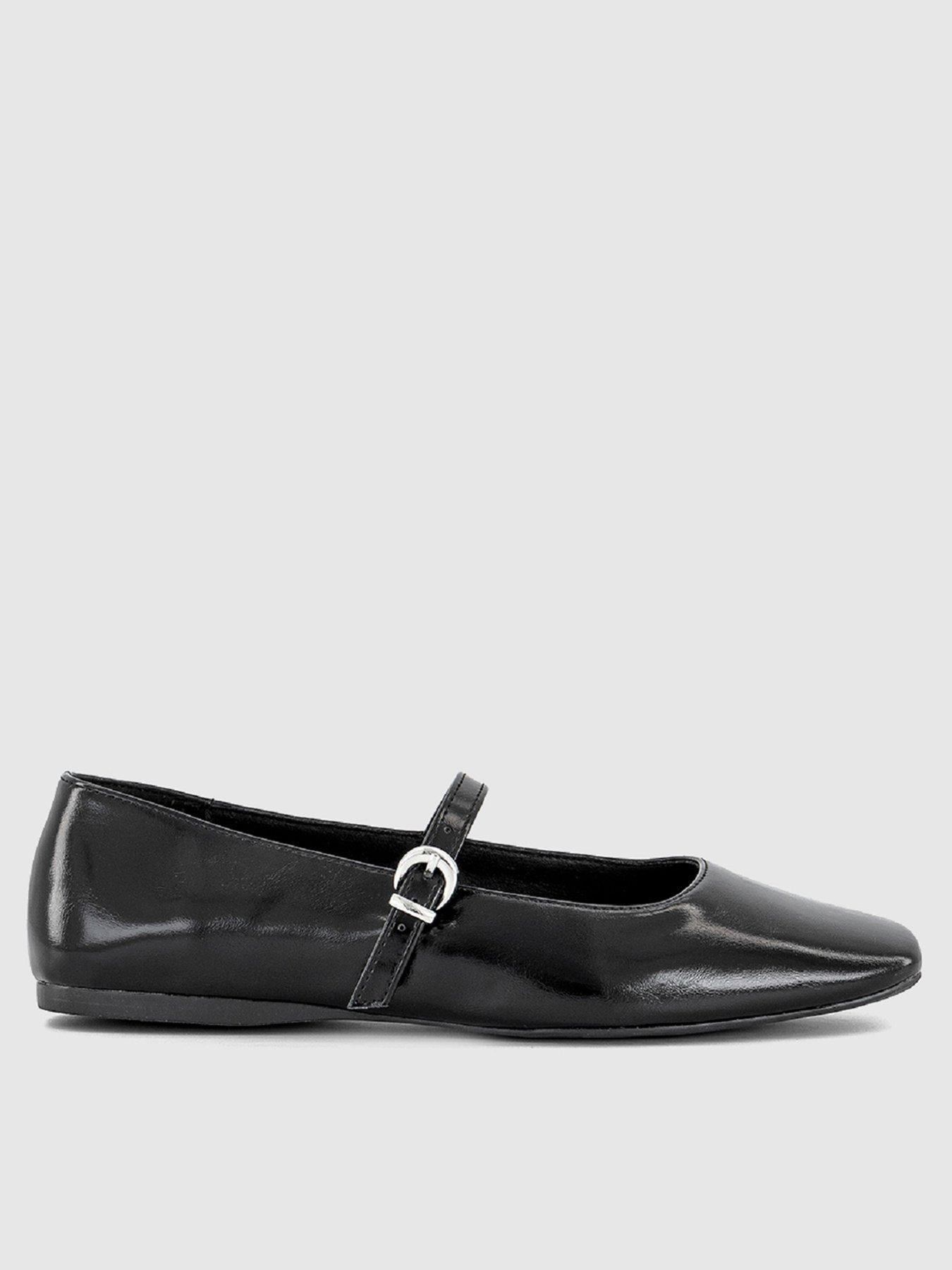 undefined Flourish Mary Jane Ballerina - Black