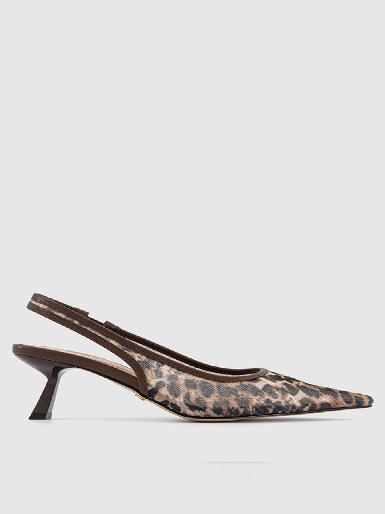 OFFICE Million Mesh Slingback - Leopard