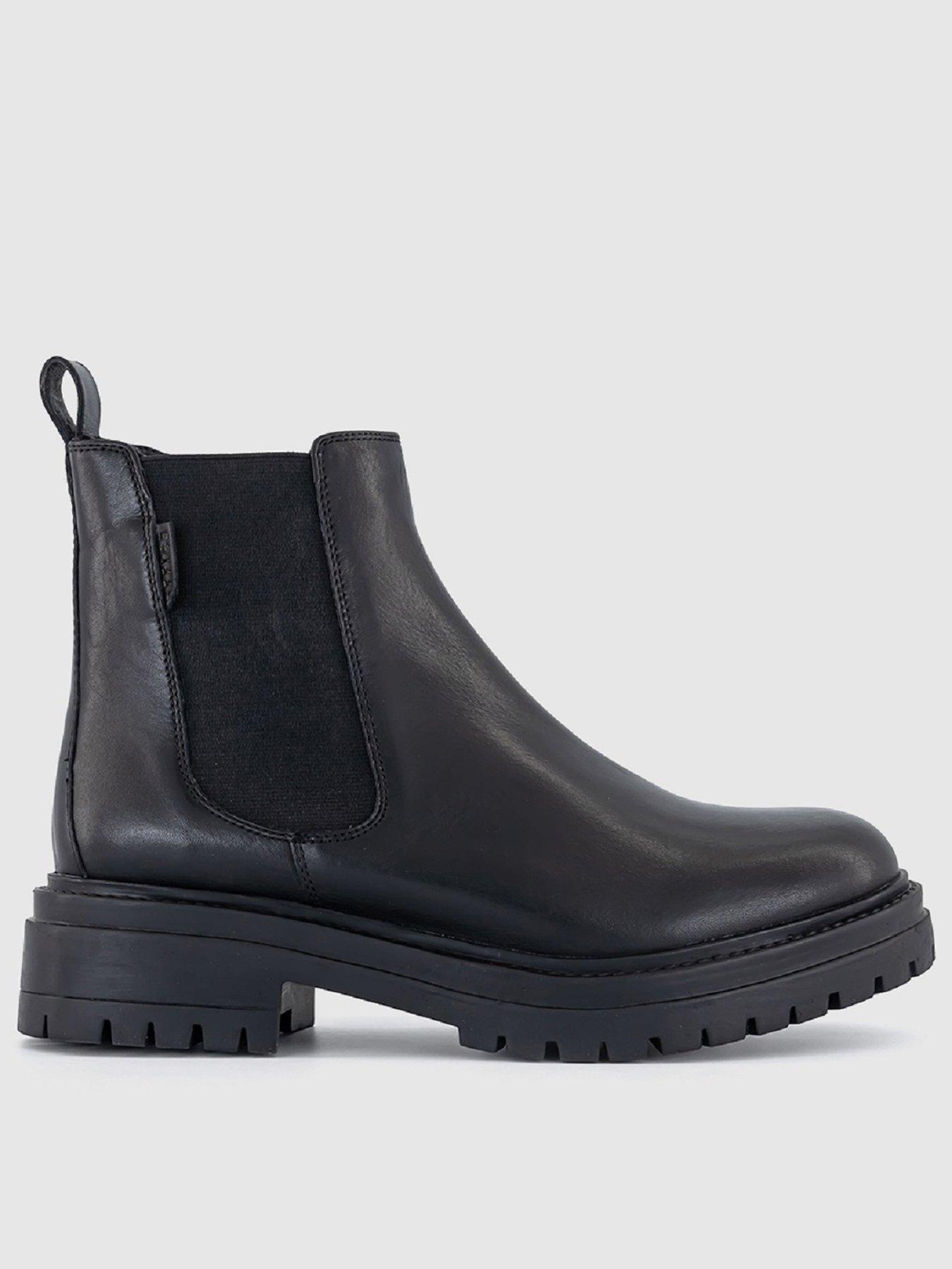 undefined Angelica Leather Chelsea Ankle Boot - Black