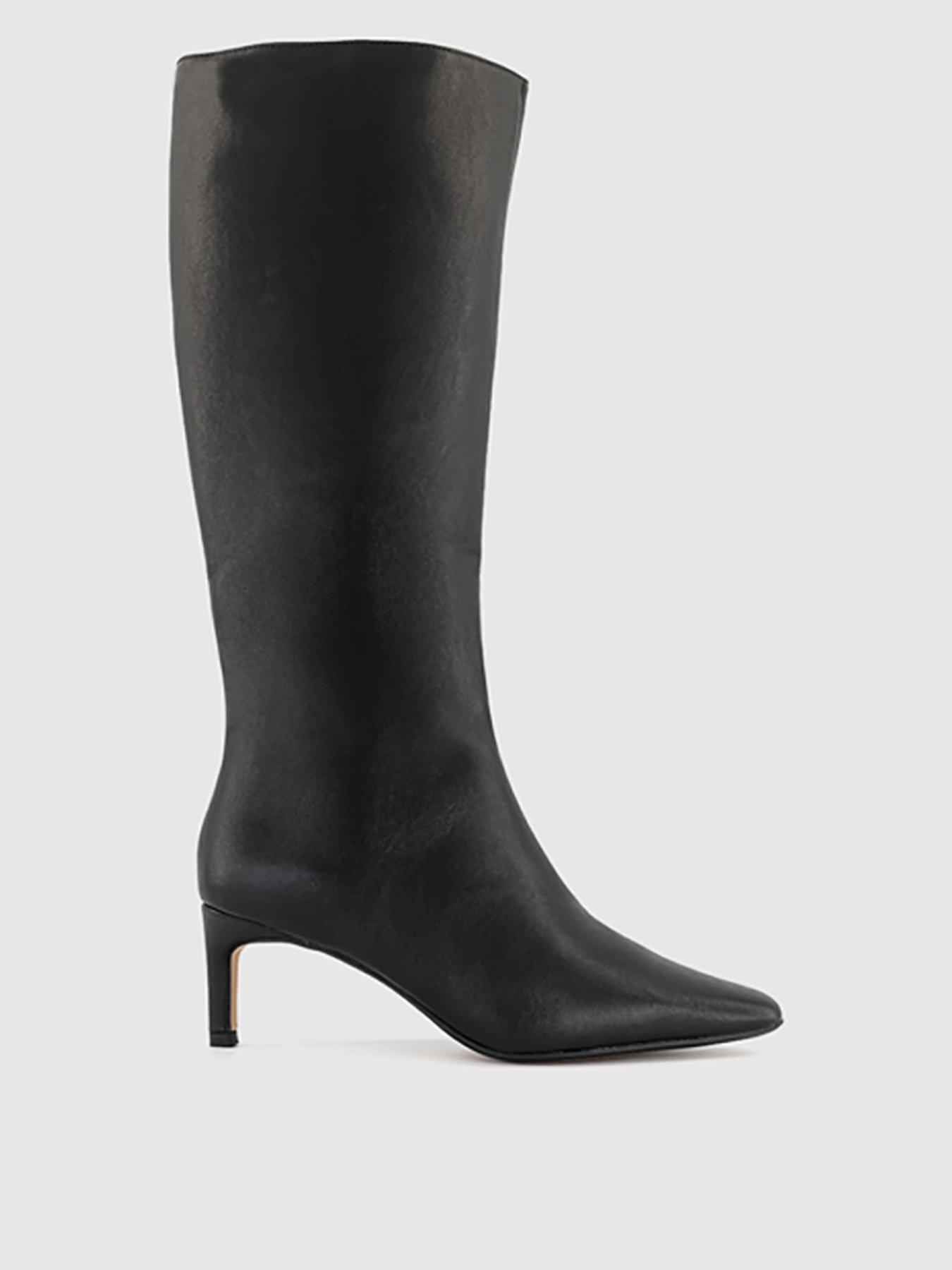 office-karina-kitten-heel-knee-boot-black