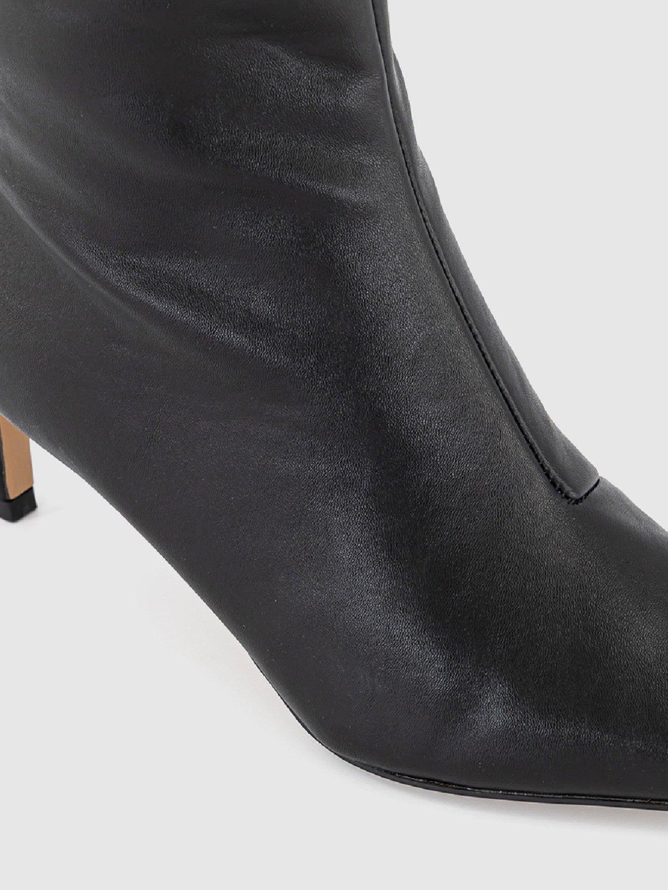 Image 3 of 4 of OFFICE Karina Kitten Heel Knee Boot - Black