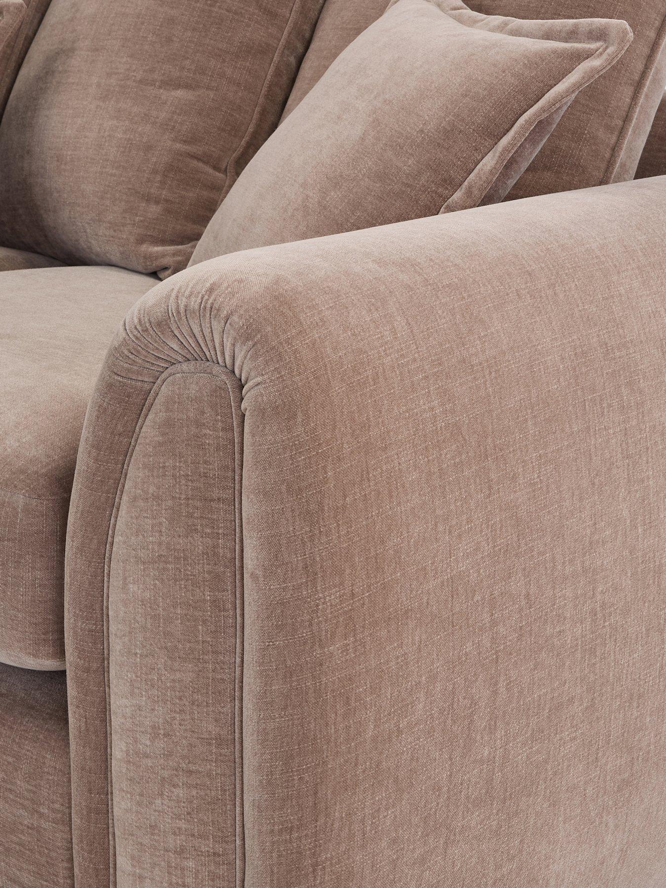Image 5 of 7 of The Very Collection Carmen Right Hand Scatter Back Corner Chaise with Footstool - FSC&reg; Certified