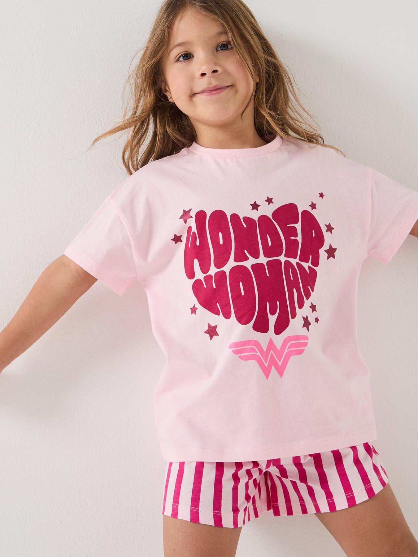 Image 4 of 6 of The Very Collection Wonder Woman Mini Me Pyjama - Pink
