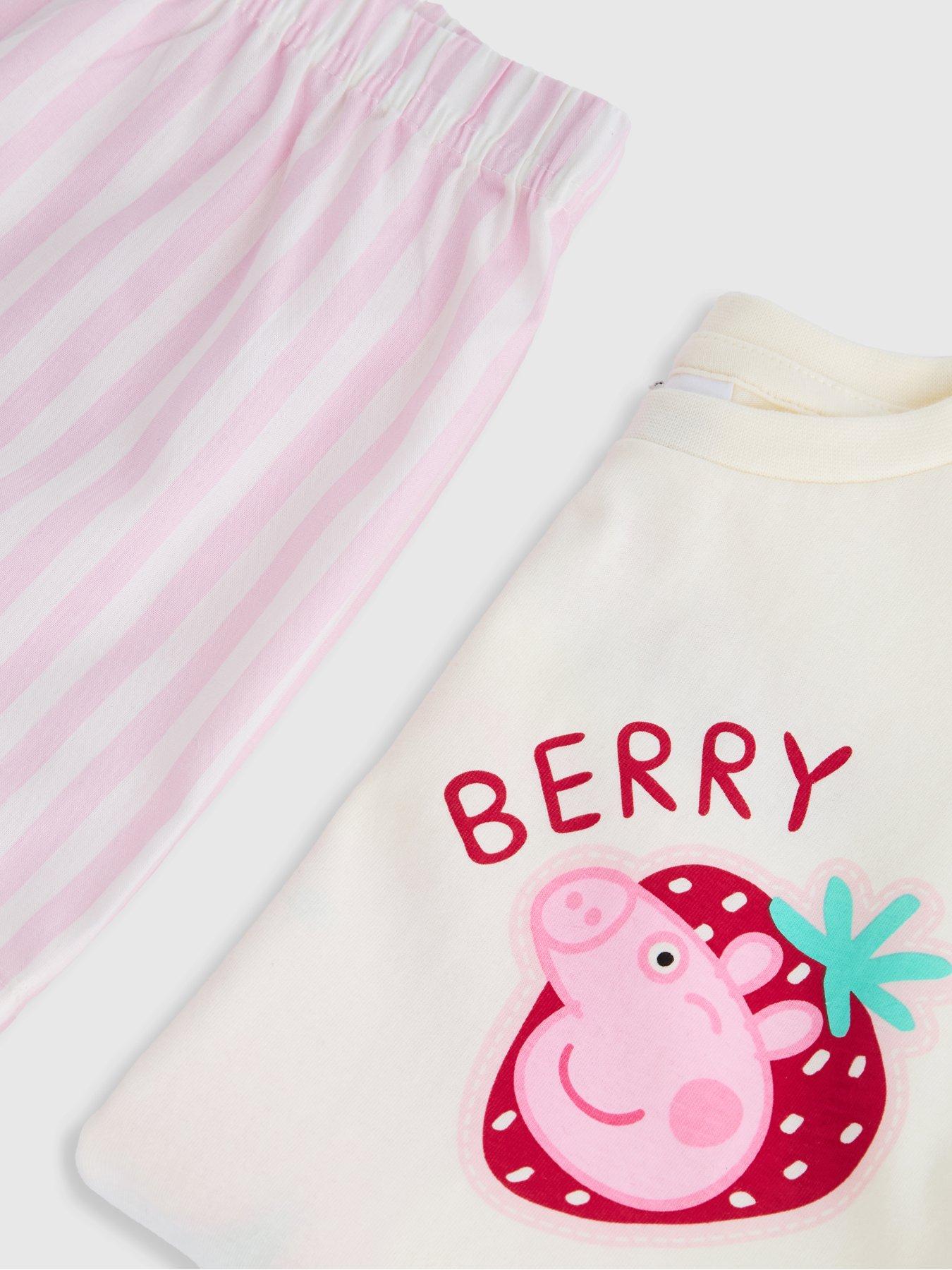 Image 3 of 4 of The Very Collection Peppa Pig Best Day Back Print Shortie Pyjamas - Pink