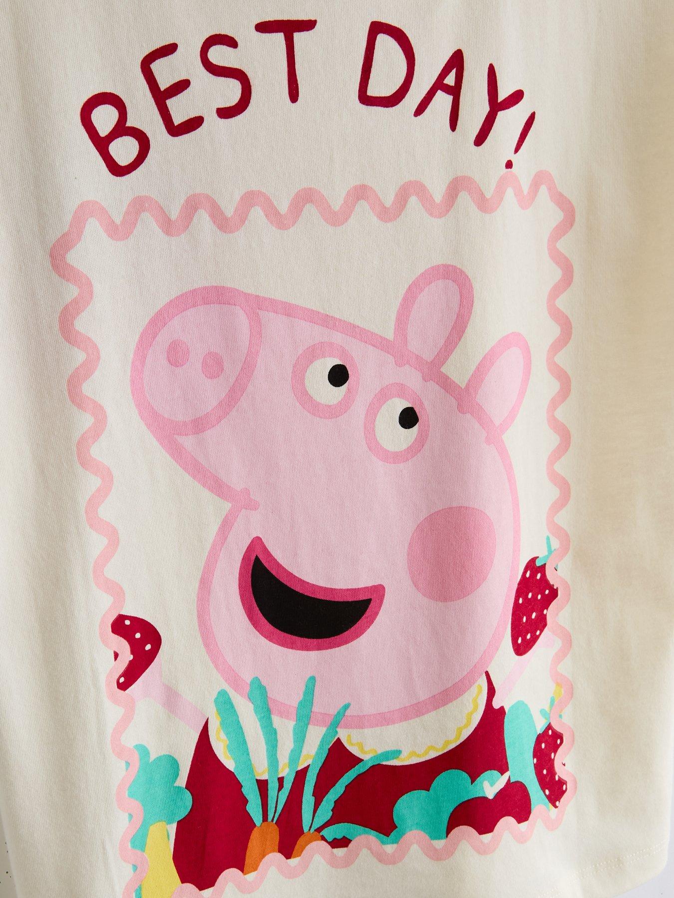 Image 4 of 4 of The Very Collection Peppa Pig Best Day Back Print Shortie Pyjamas - Pink