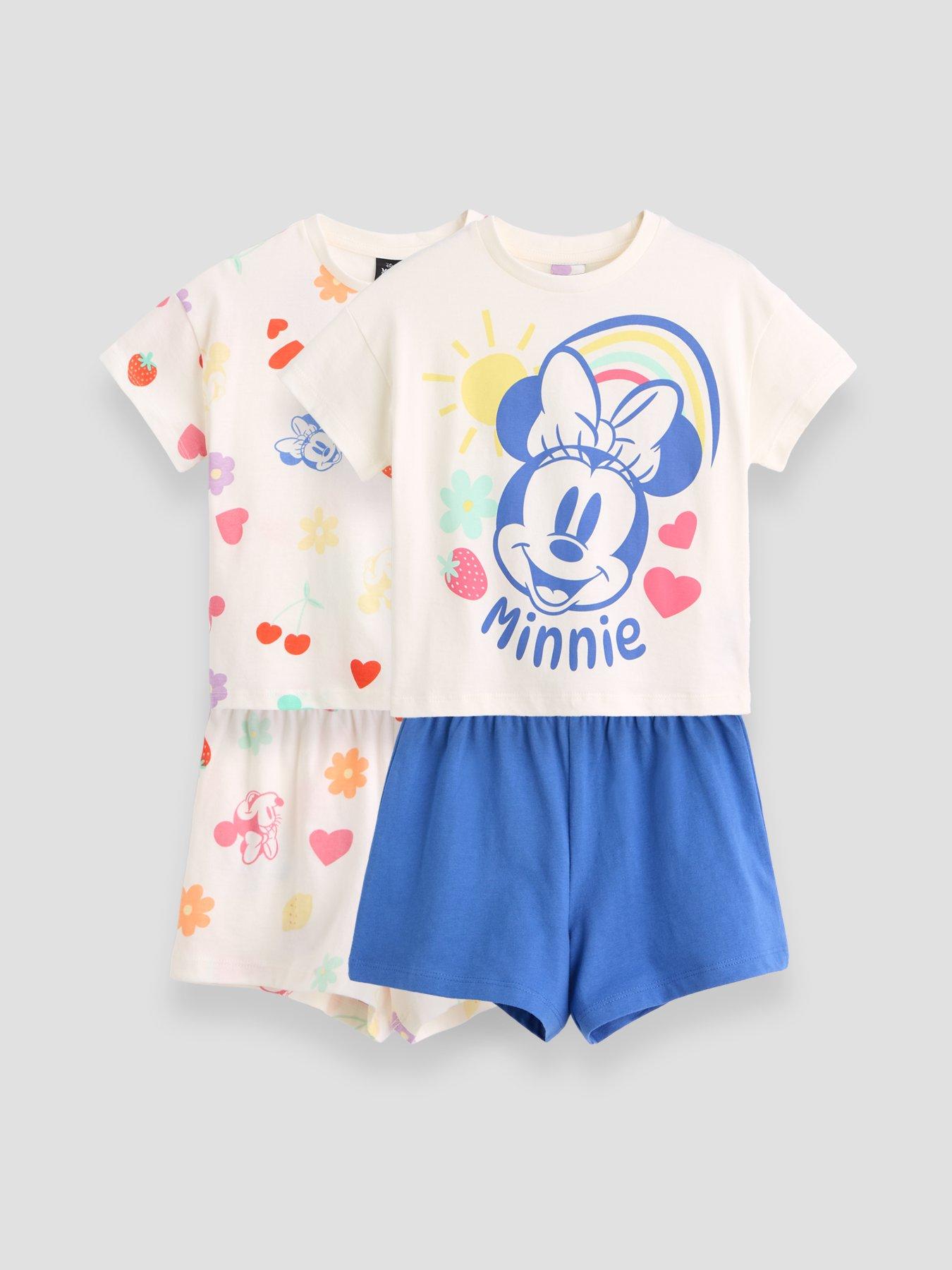 The Very Collection 2pk Disney Minnie Mouse Fruit Short Pyjamas