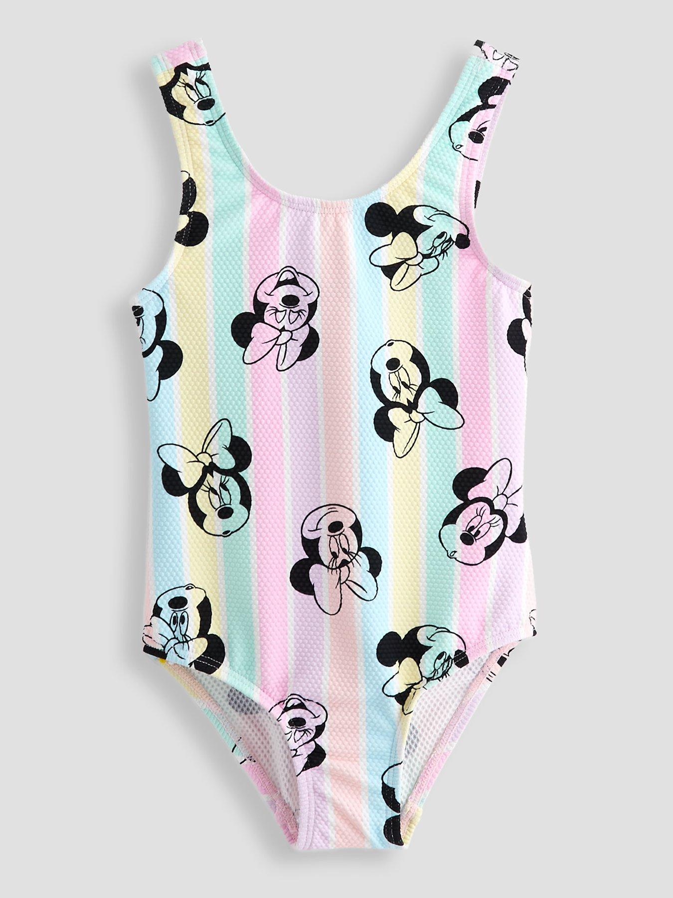 Image 1 of 5 of The Very Collection Minnie Mouse Stripe Swimsuit - Multi