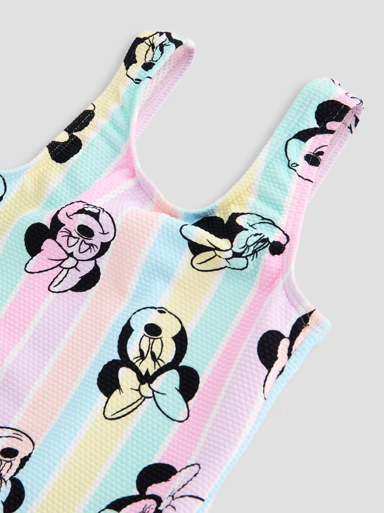 Image 4 of 5 of The Very Collection Minnie Mouse Stripe Swimsuit - Multi