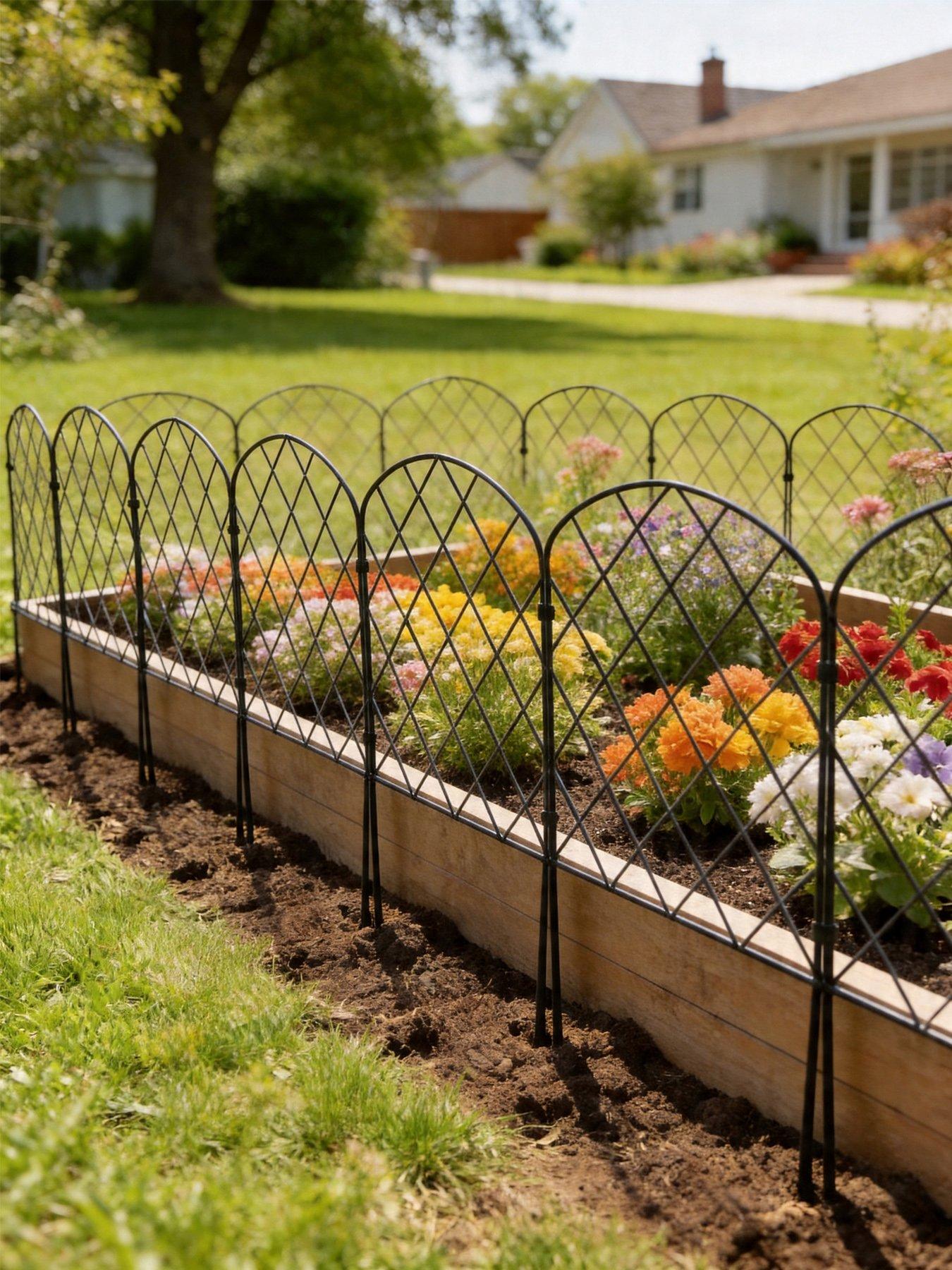 Living and Home 10Pcs Arches Garden Picket Fences