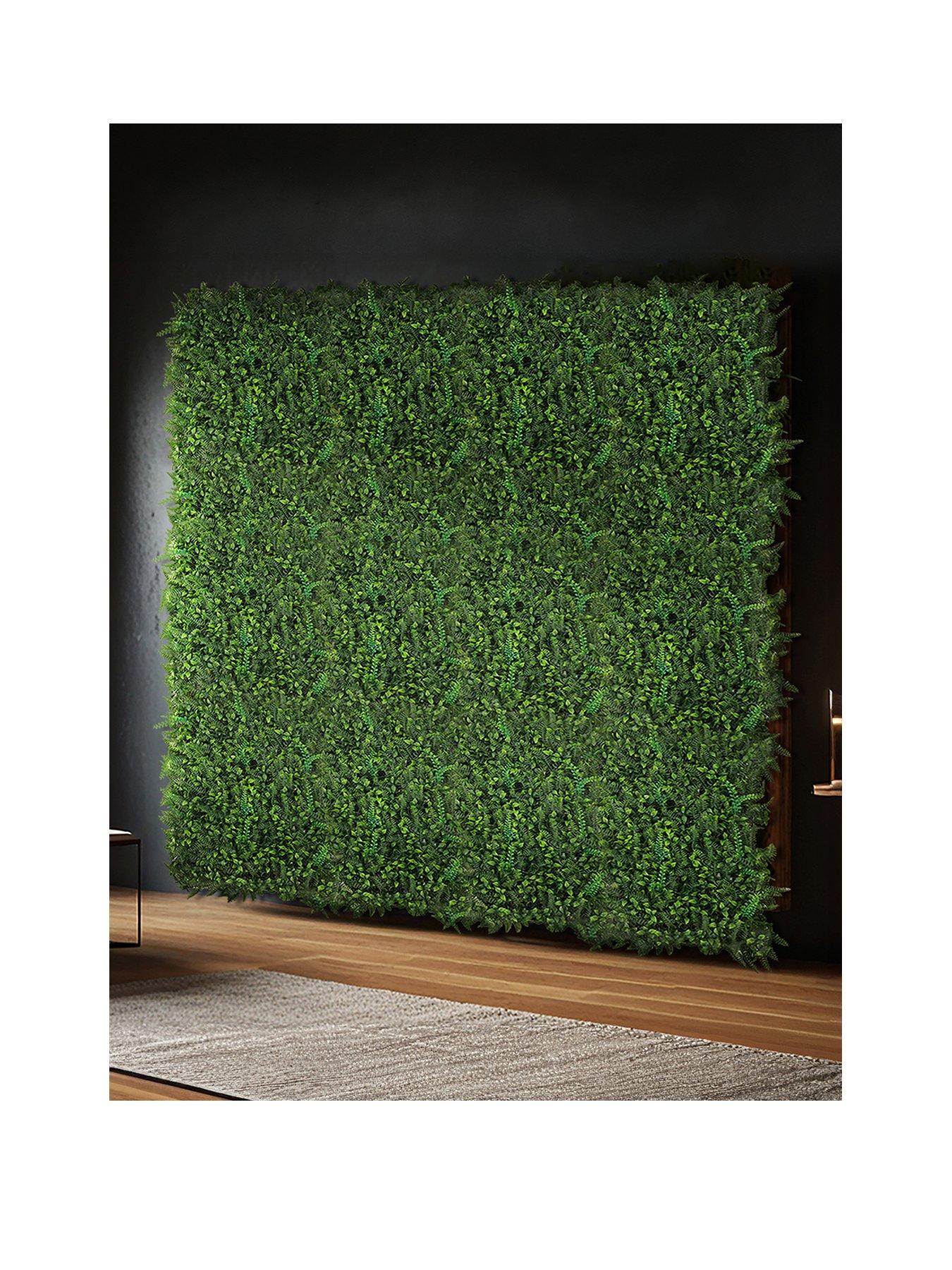 Image 2 of 6 of Living and Home Artificial Plant Hedge Green Grass Wall Panel Backdrop Decor for Indoor or Outdoor Decoration 400 x 600 mm