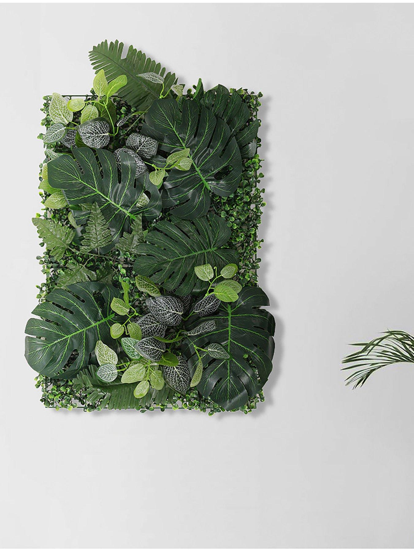 Living and Home Artificial Grass Hedge Wall Panels W 60cm x D 40cm