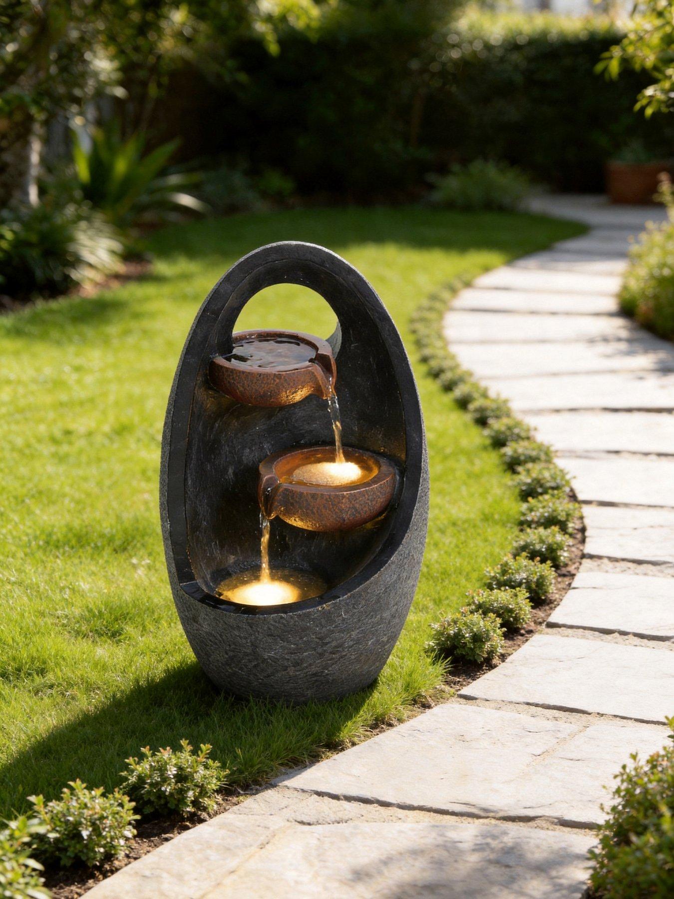 Living and Home Garden Water Feature Fountain H 48cm | Littlewoods