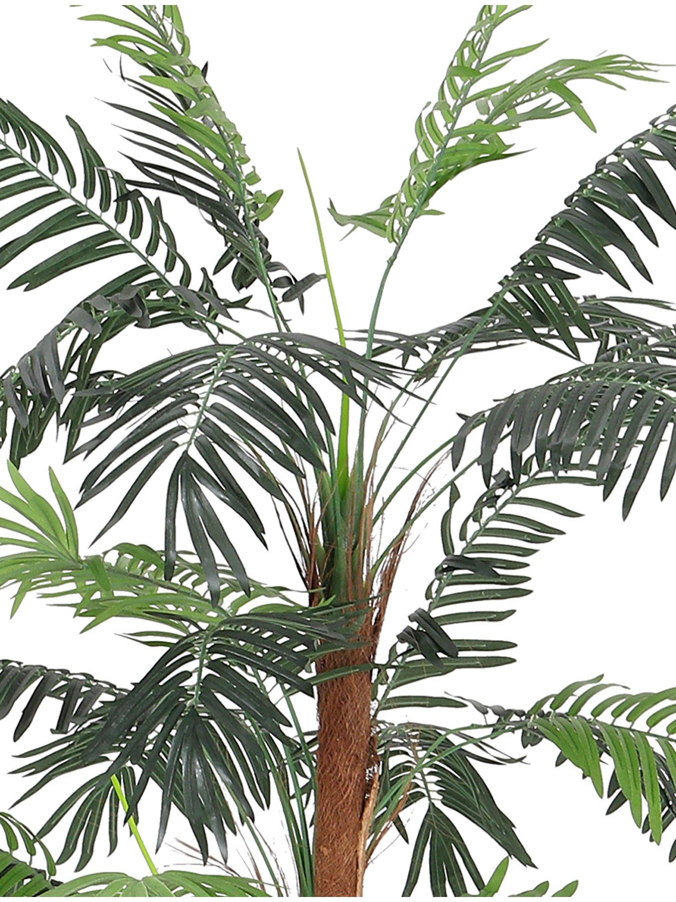  image of living-and-home-150-cm-artificial-palm-tree-indoor-outdoor-in-black-pot