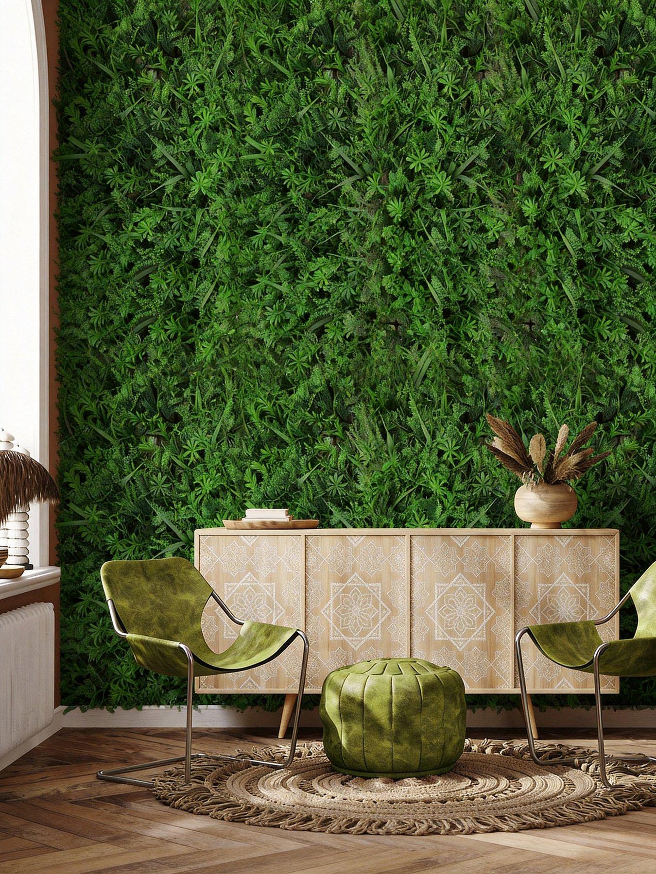 Living and Home Artificial Hedge Wall Panel W 60cm x D 40cm