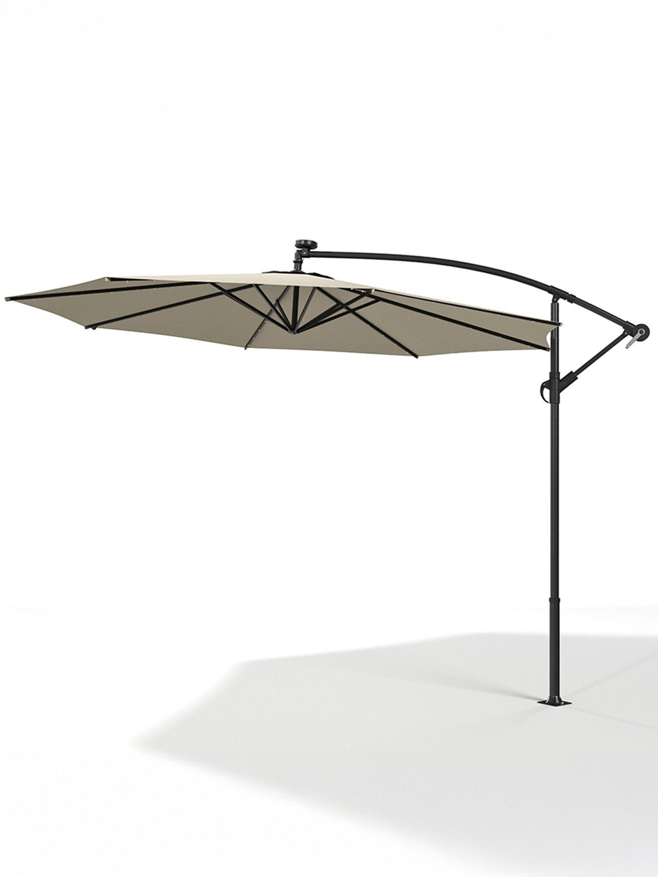 Living and Home 3M LED Cantilever Garden Parasol