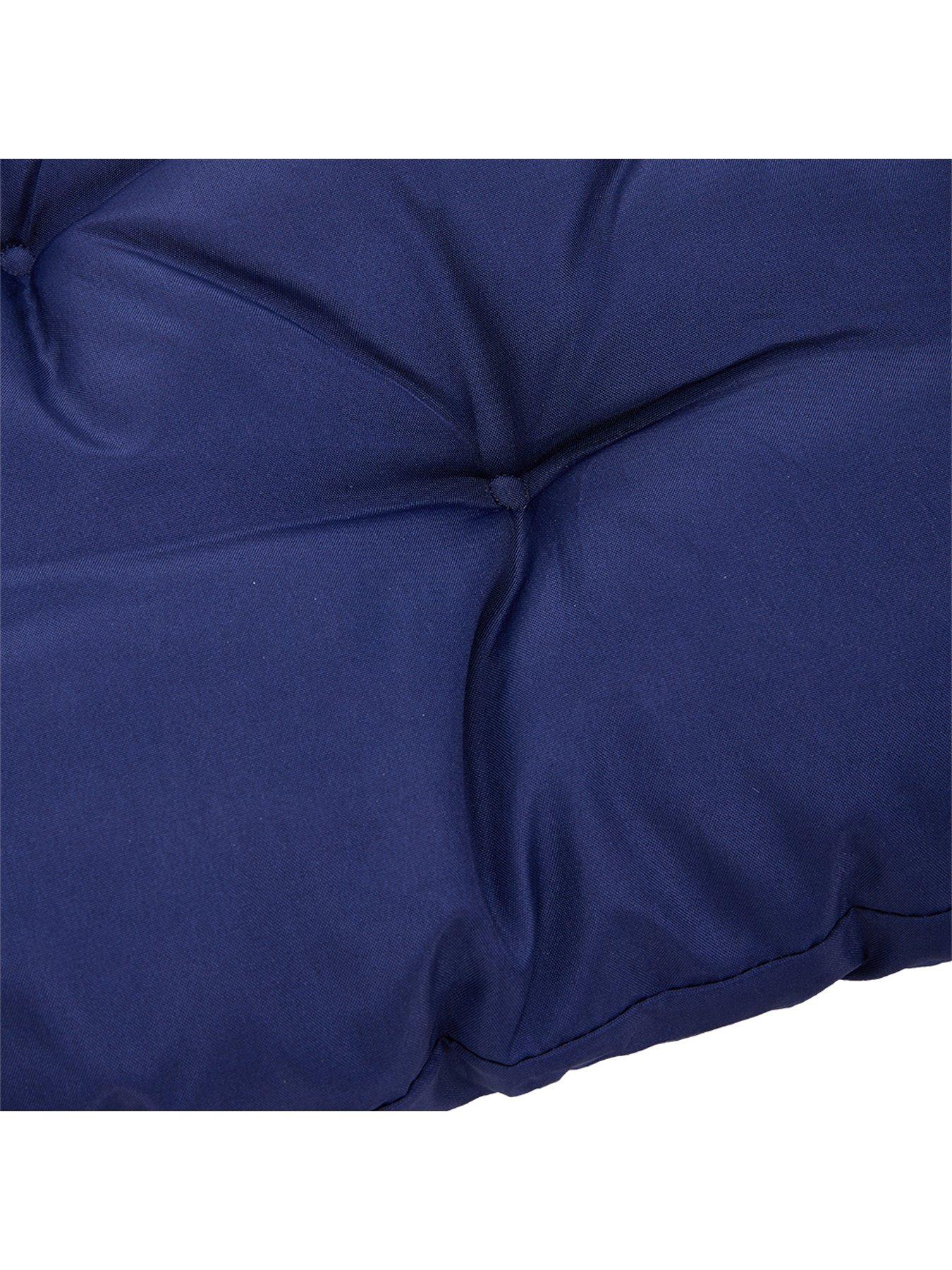 Image 5 of 6 of Living and Home Garden Seat Pad Navy Black L 120cm x W 50cm