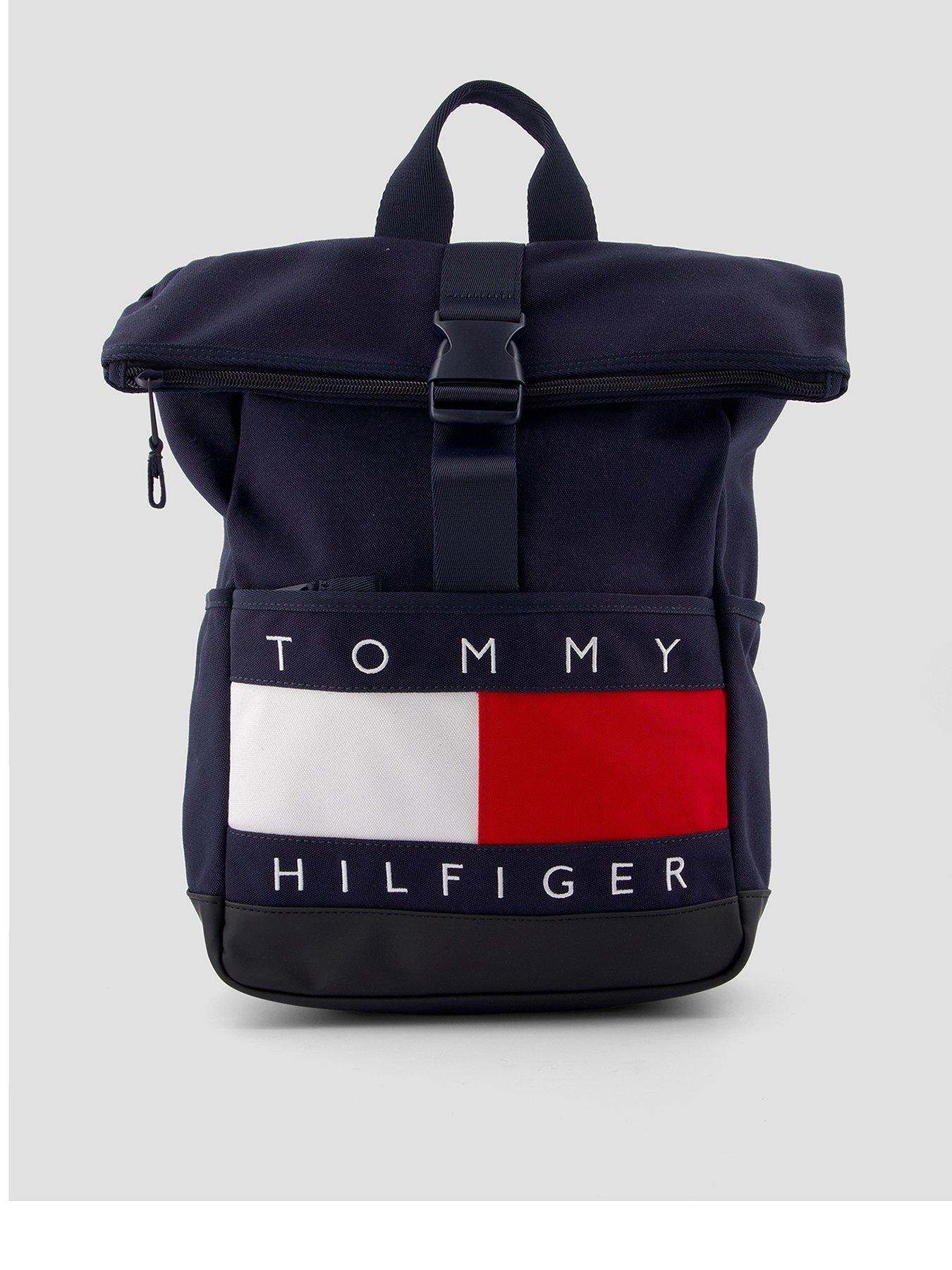 Tommy Hilfiger Kids Heritage Flag Roll-Top Backpack - Navy