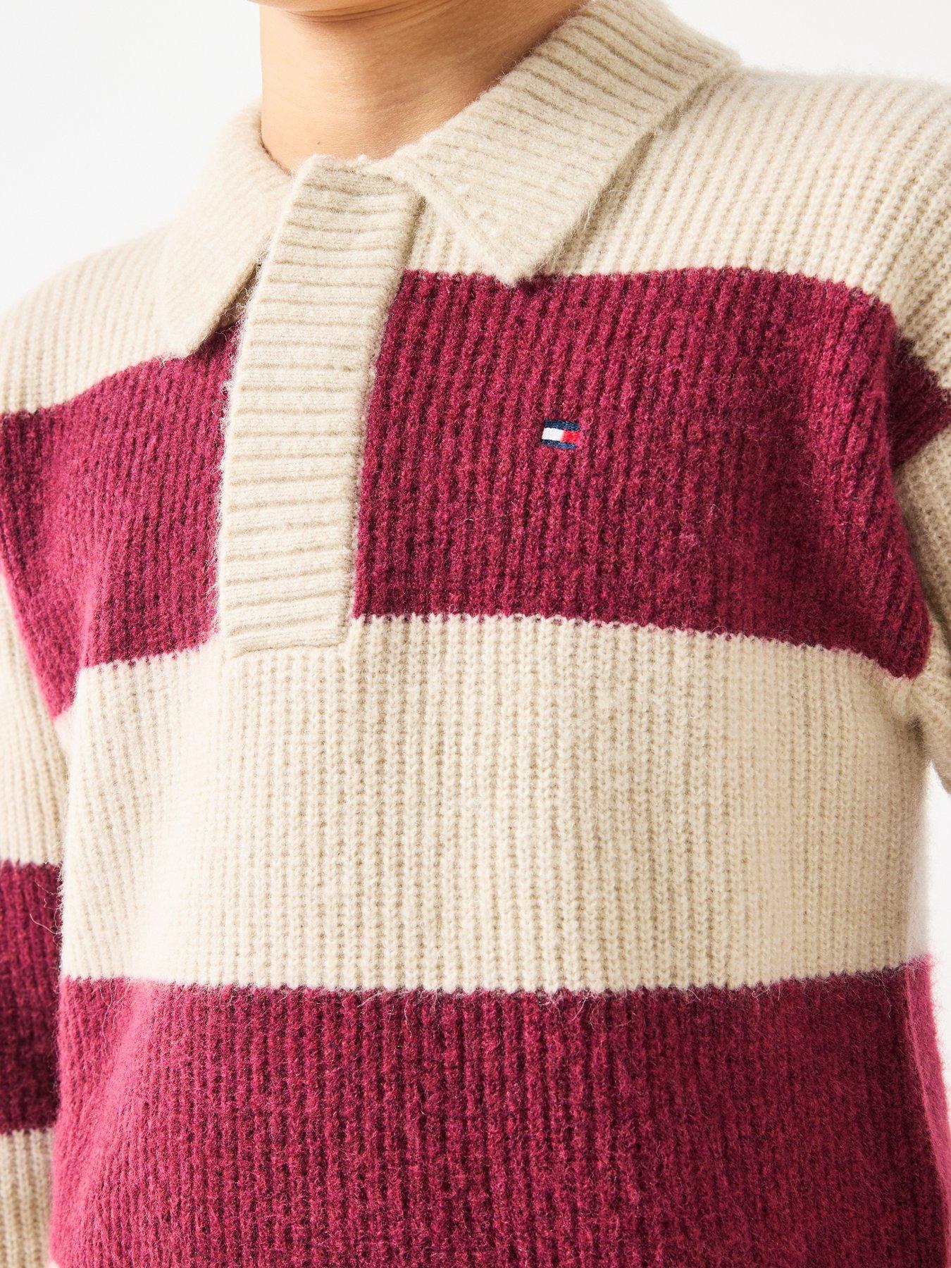  image of tommy-hilfiger-boys-wool-blend-rib-rugby-sweater-multi