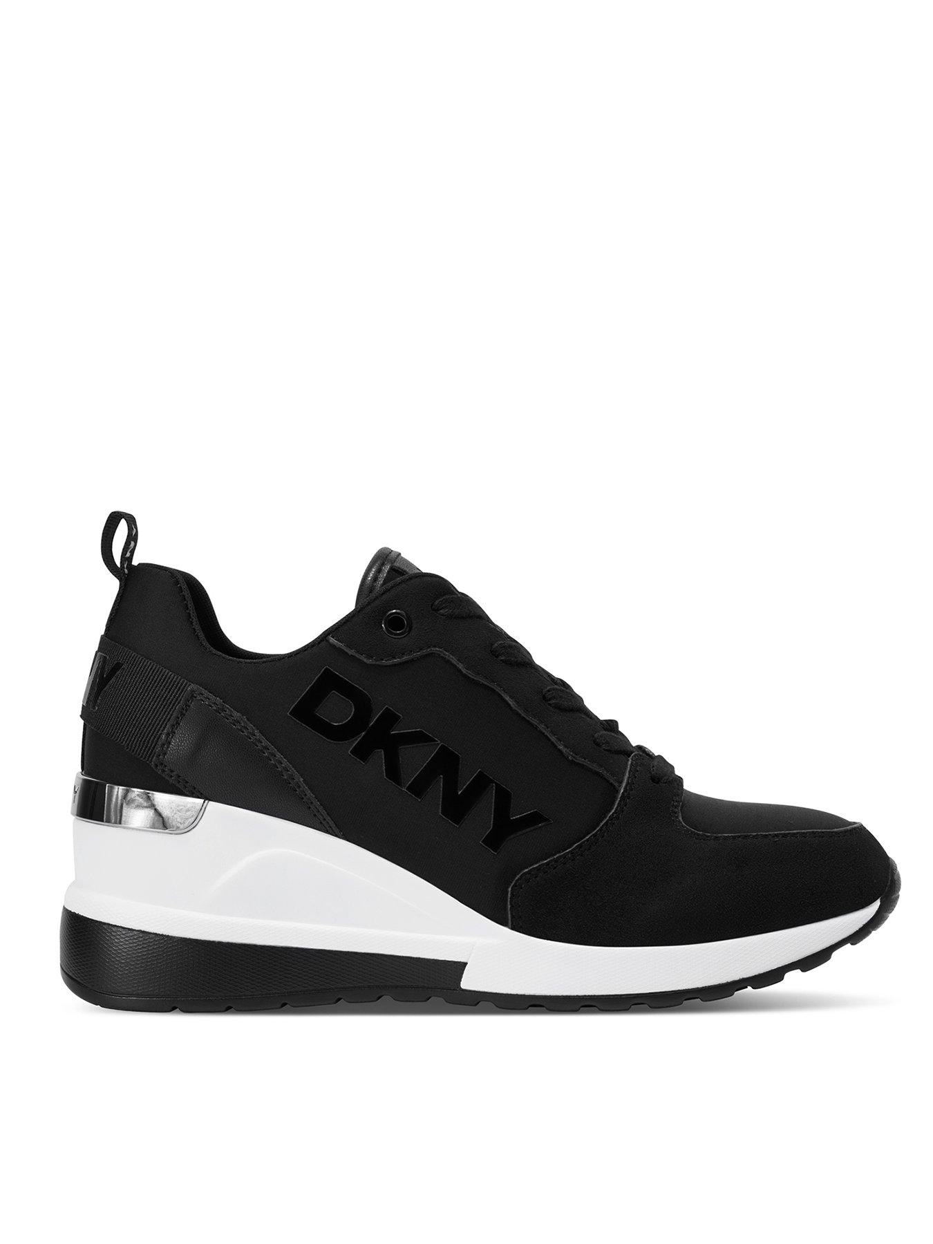 image of dkny-cait-wedge-sneaker-black