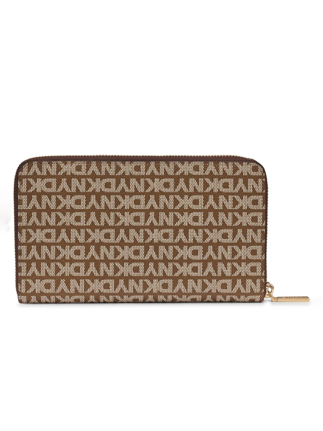  image of dkny-avril-zip-around-wallet-brown