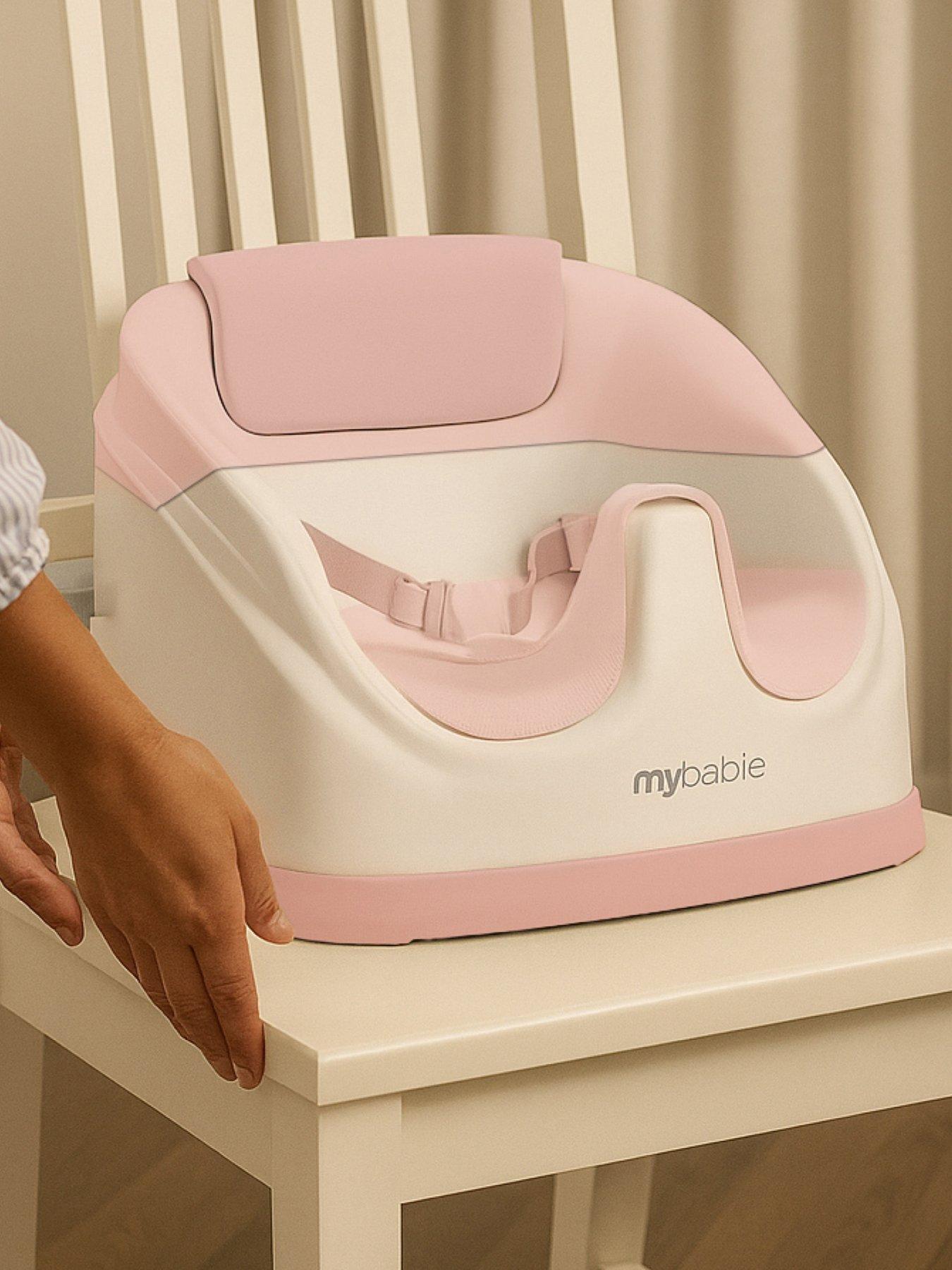 front image of my-babiie-mbhcb-2-in-1-baby-booster-seat-pink
