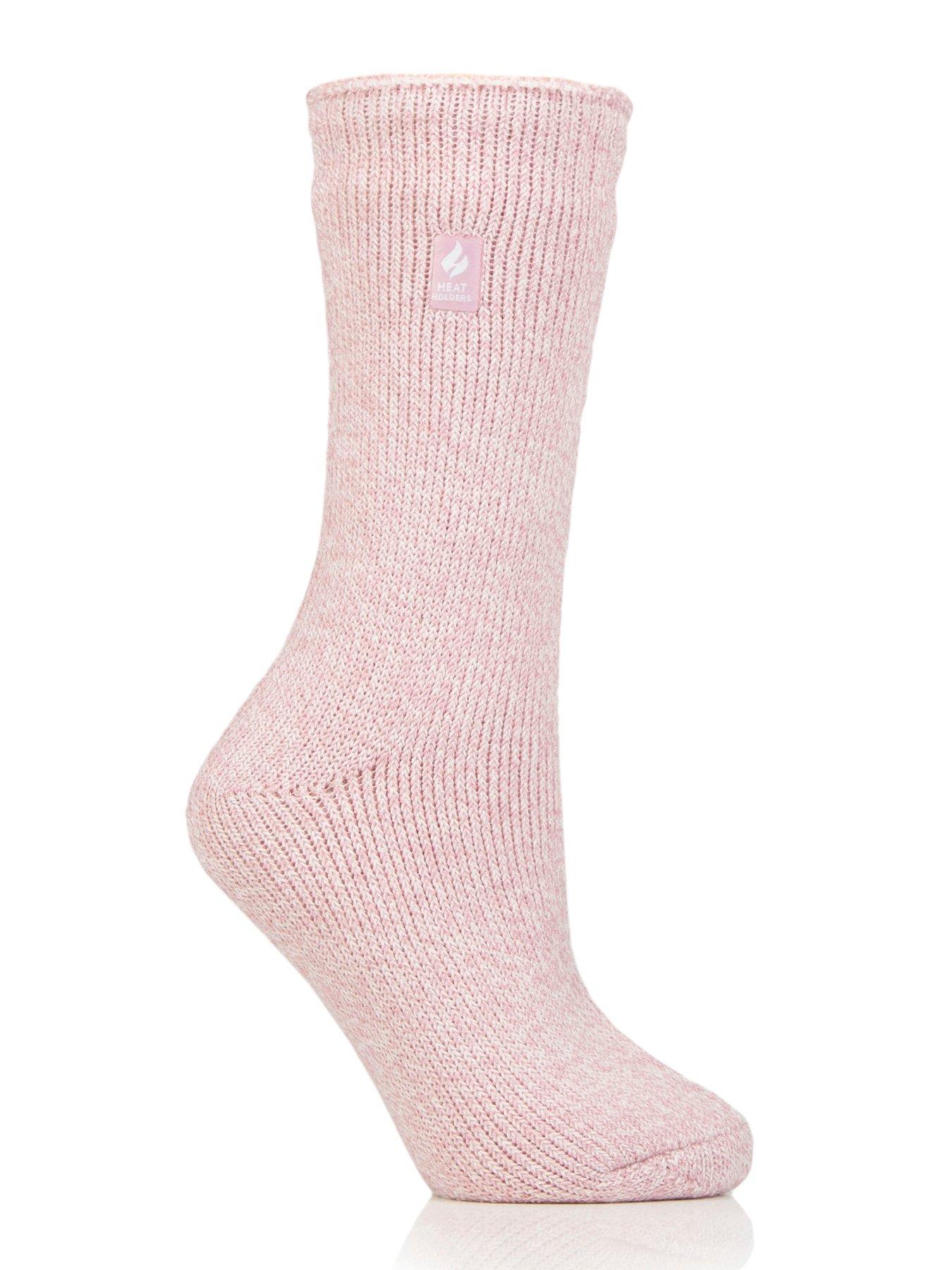 Heat Holders Vienna Thermal Crew Length Socks - Rose Blush Pink