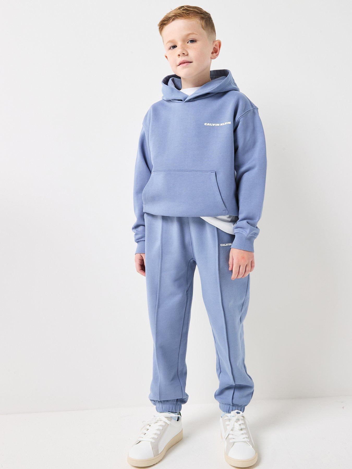  image of calvin-klein-jeans-boys-relaxed-back-hoodie-blue