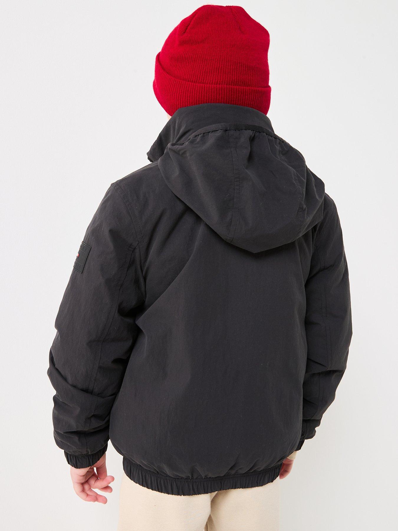  image of tommy-hilfiger-boys-essential-padded-jacket-black