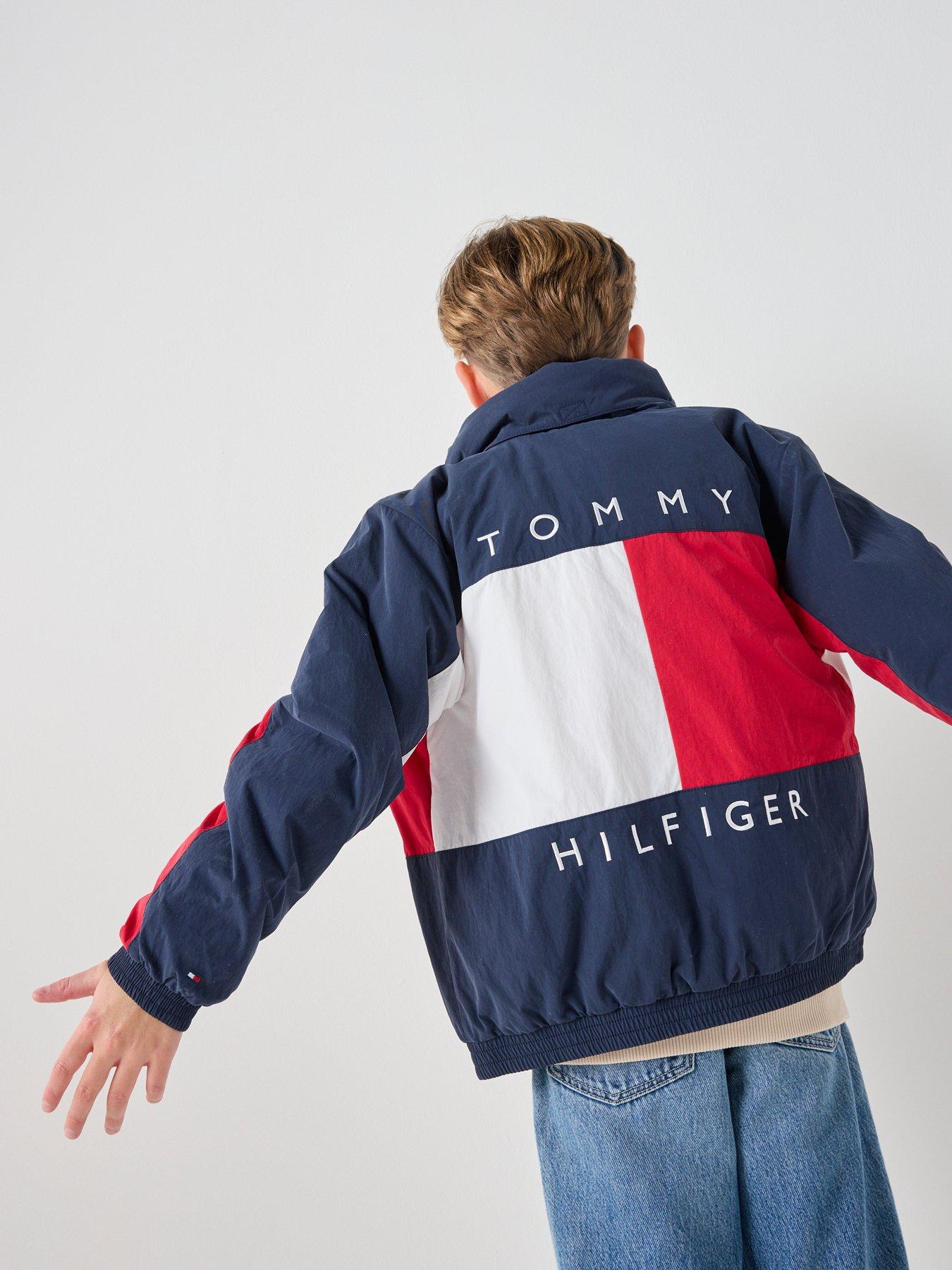 Image 2 of 6 of Tommy Hilfiger Kids Heritage Flag Jacket - Navy