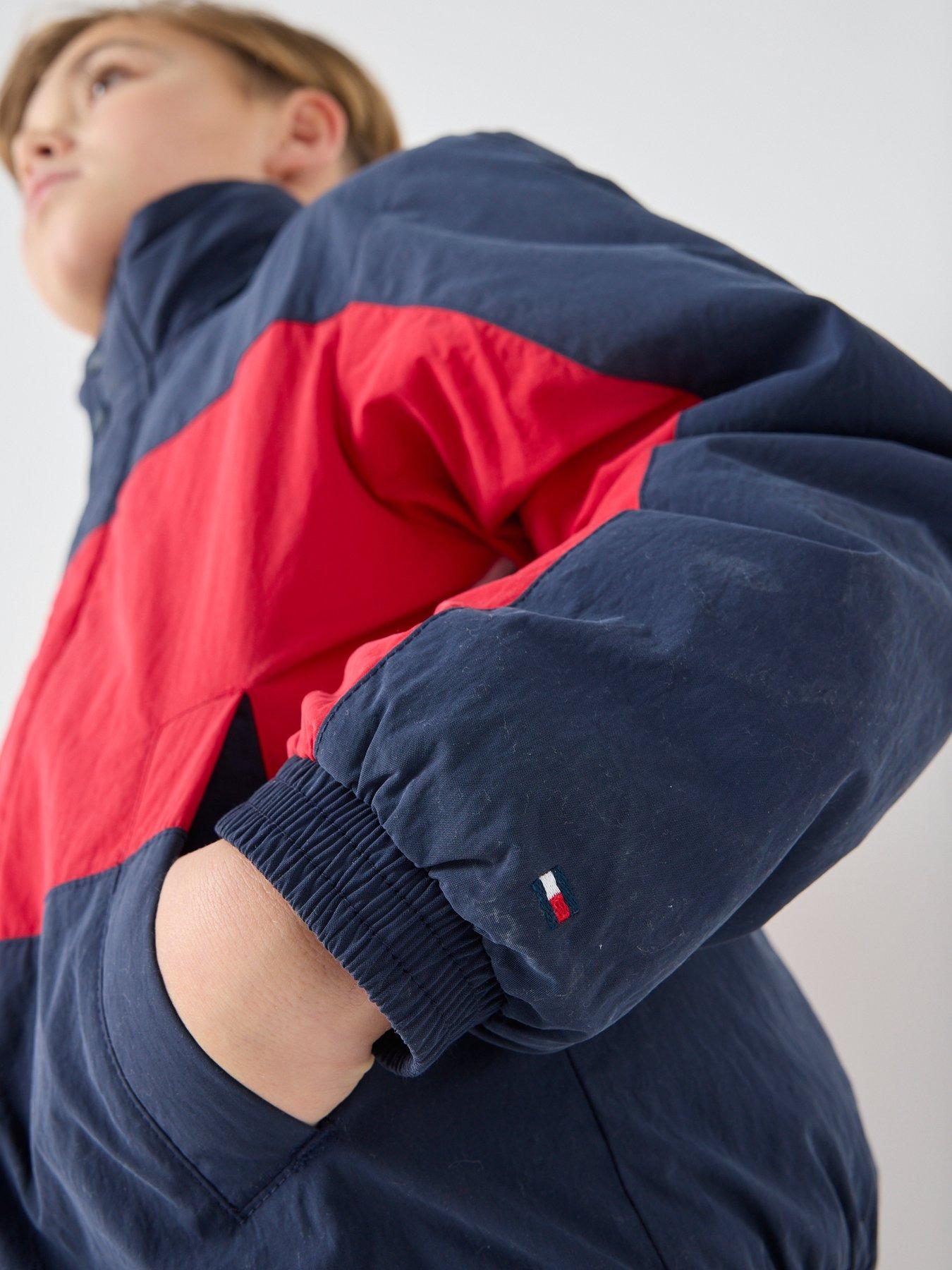 Image 6 of 6 of Tommy Hilfiger Kids Heritage Flag Jacket - Navy