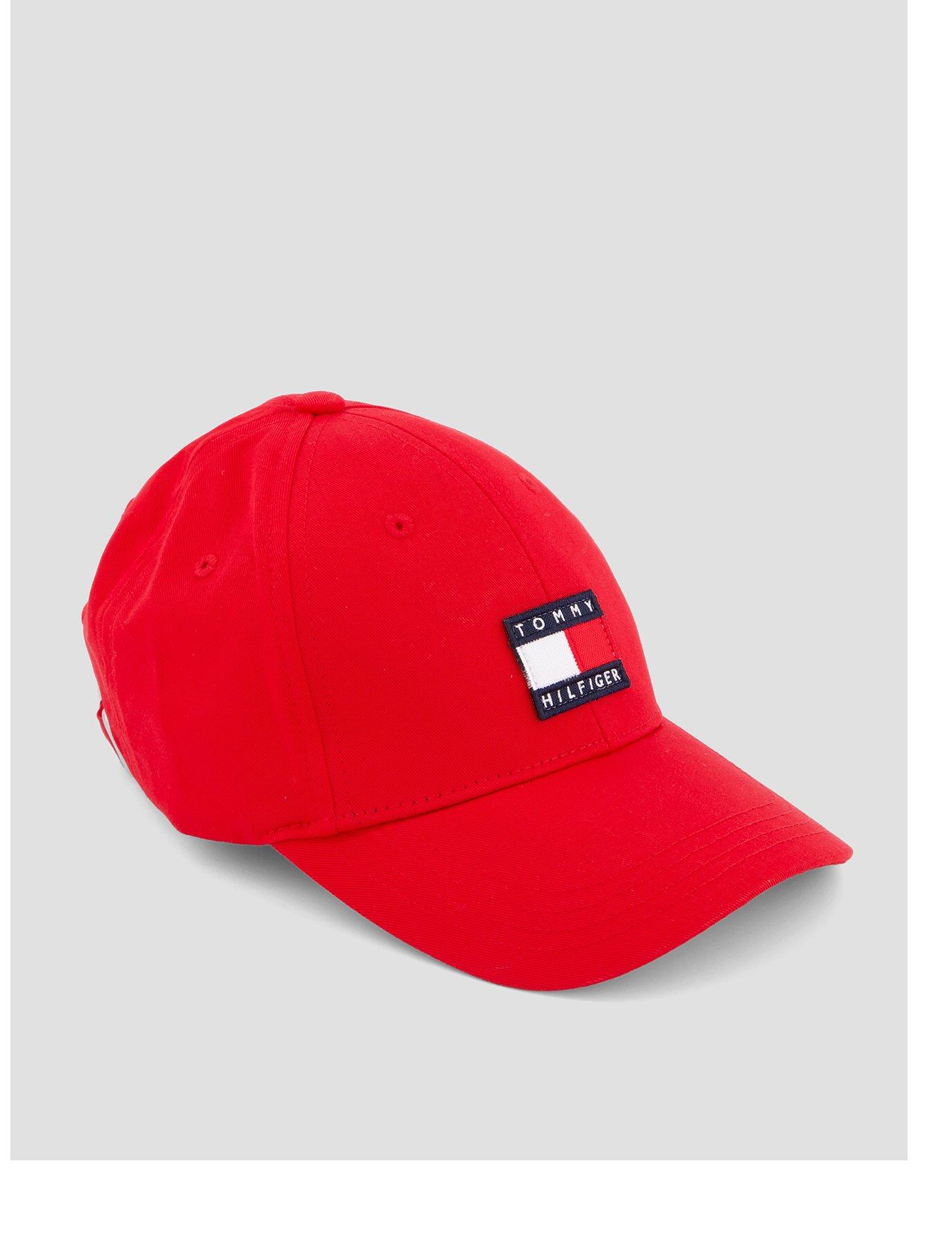  image of tommy-hilfiger-kids-heritage-flag-cap-red