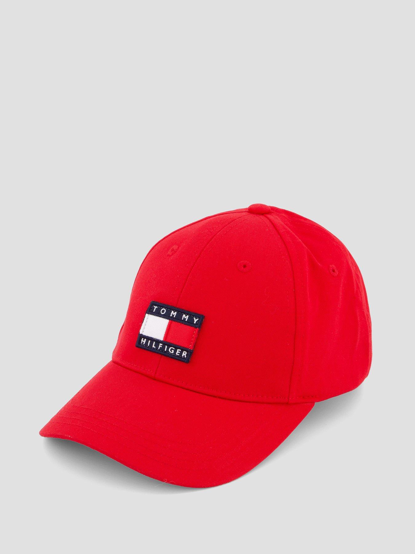  image of tommy-hilfiger-kids-heritage-flag-cap-red