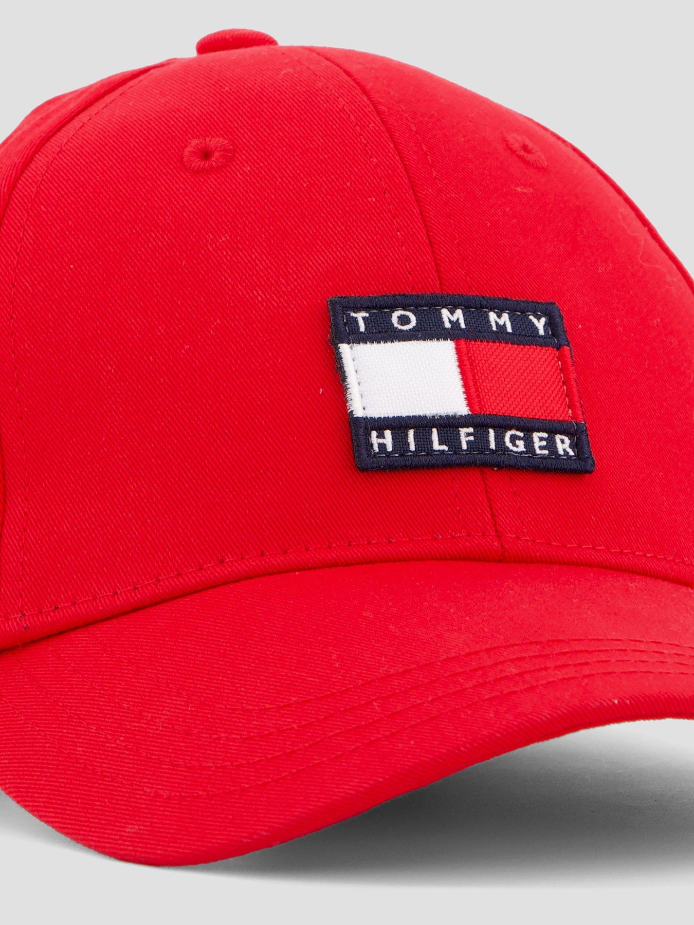  image of tommy-hilfiger-kids-heritage-flag-cap-red
