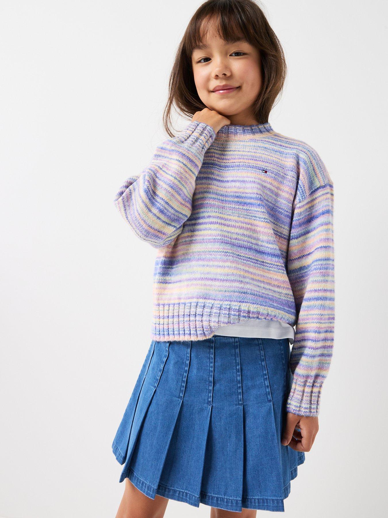 Tommy Hilfiger Girls Melange Relaxed Jumper - Multi