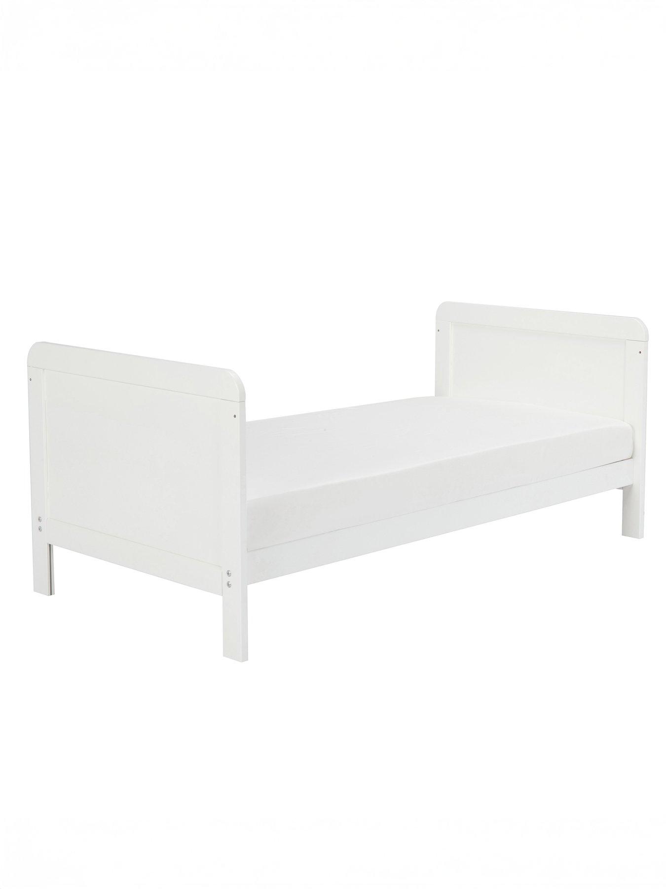 Image 7 of 7 of Babymore Caro Urban Cot Bed White with Fibre Mattress