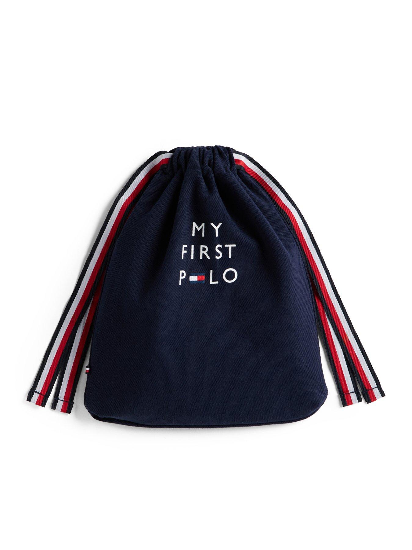 Image 3 of 3 of Tommy Hilfiger Baby Boys Long Sleeve Polo Bodysuit Gift Set - Navy