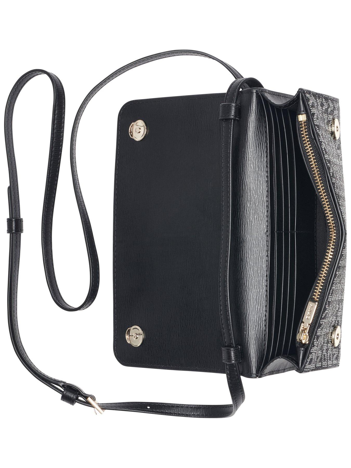  image of dkny-bryant-ave-wallet-crossbody-bag-black