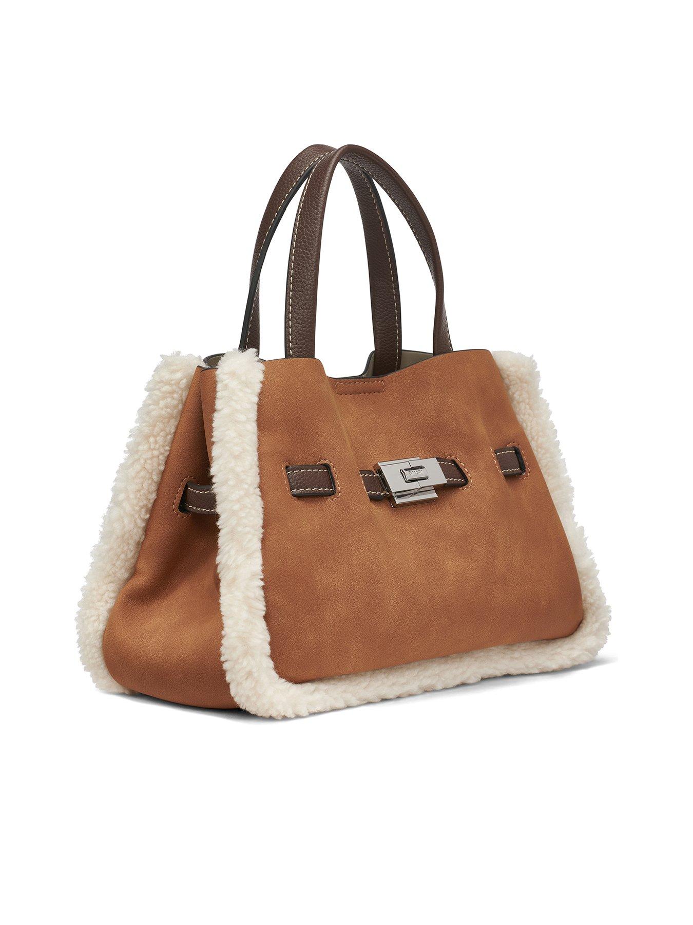 Image 3 of 4 of DKNY Bryar Small Logo Satchel - Light Brown
