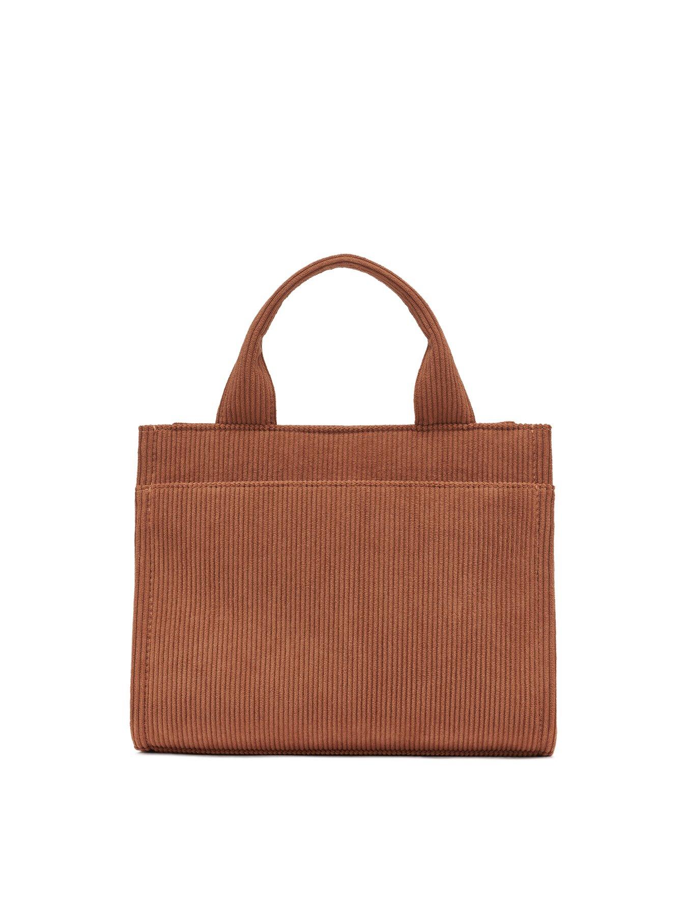  image of dkny-hadlee-small-logo-tote-bag-brown