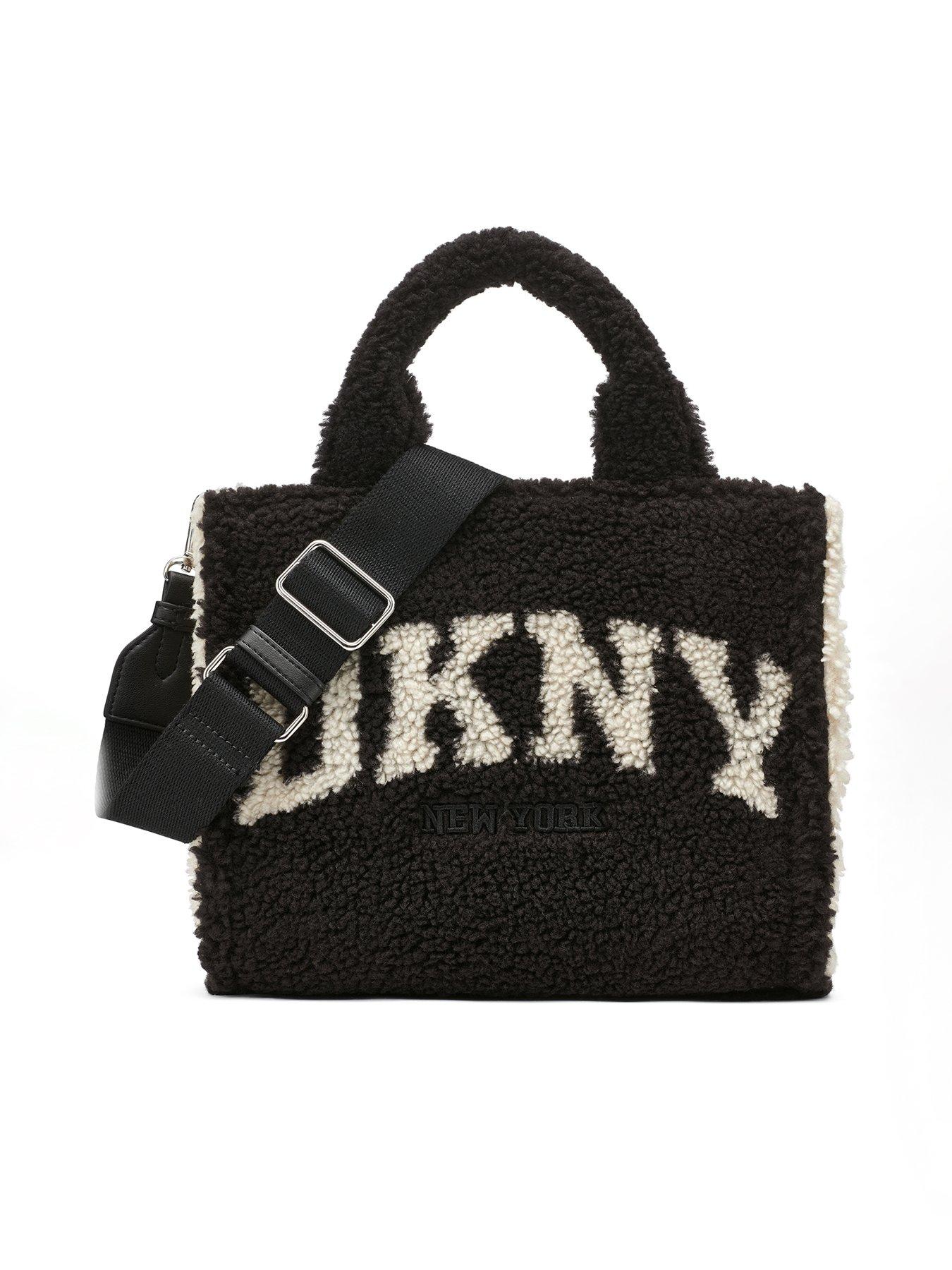 Image 1 of 4 of DKNY Hadlee Small Logo Tote Bag - Black